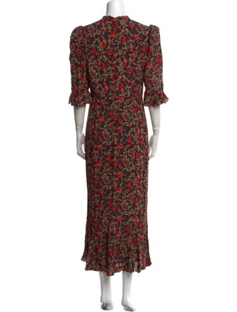 RHODE Floral Print Long Dress
