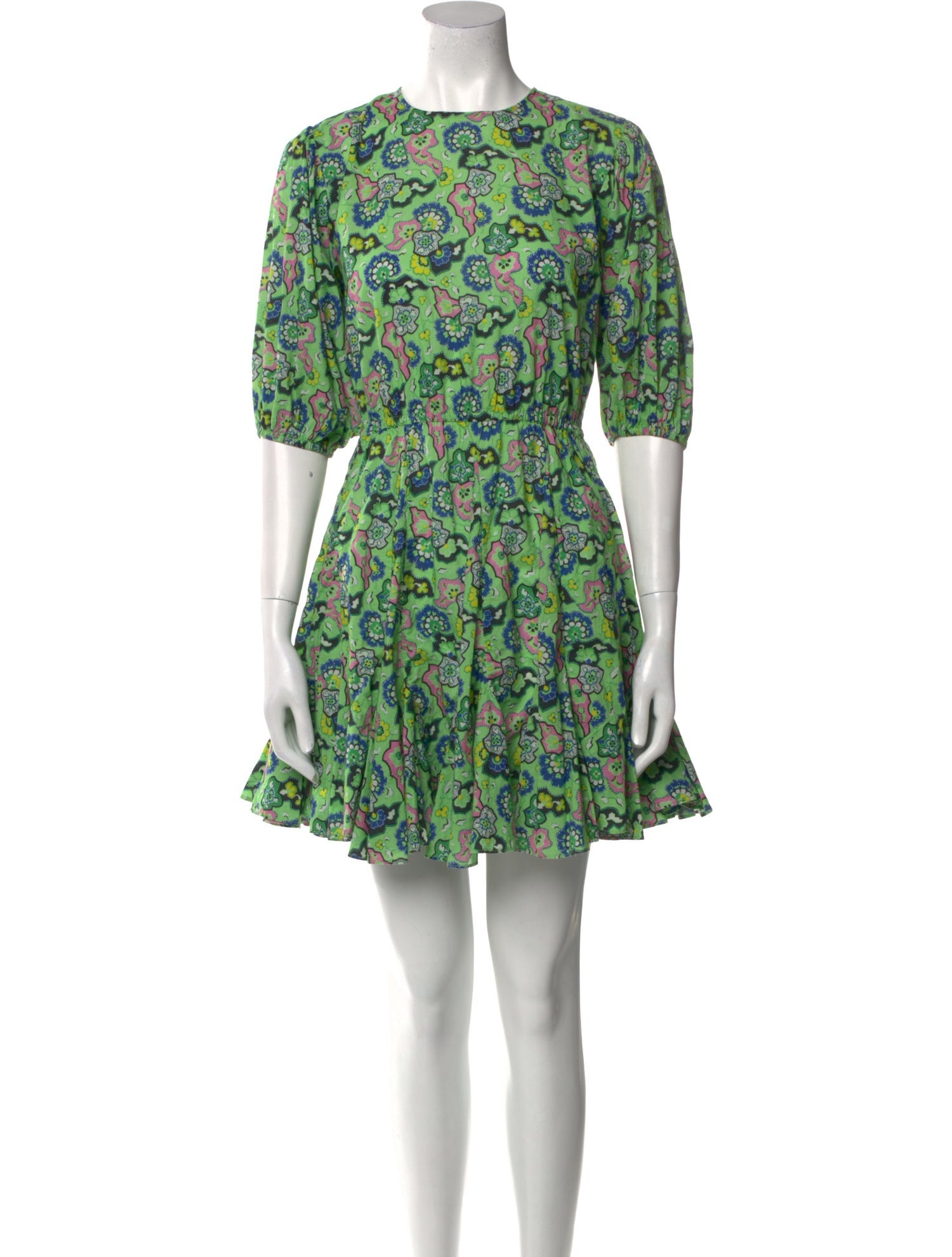 RHODE Floral Print Mini Dress