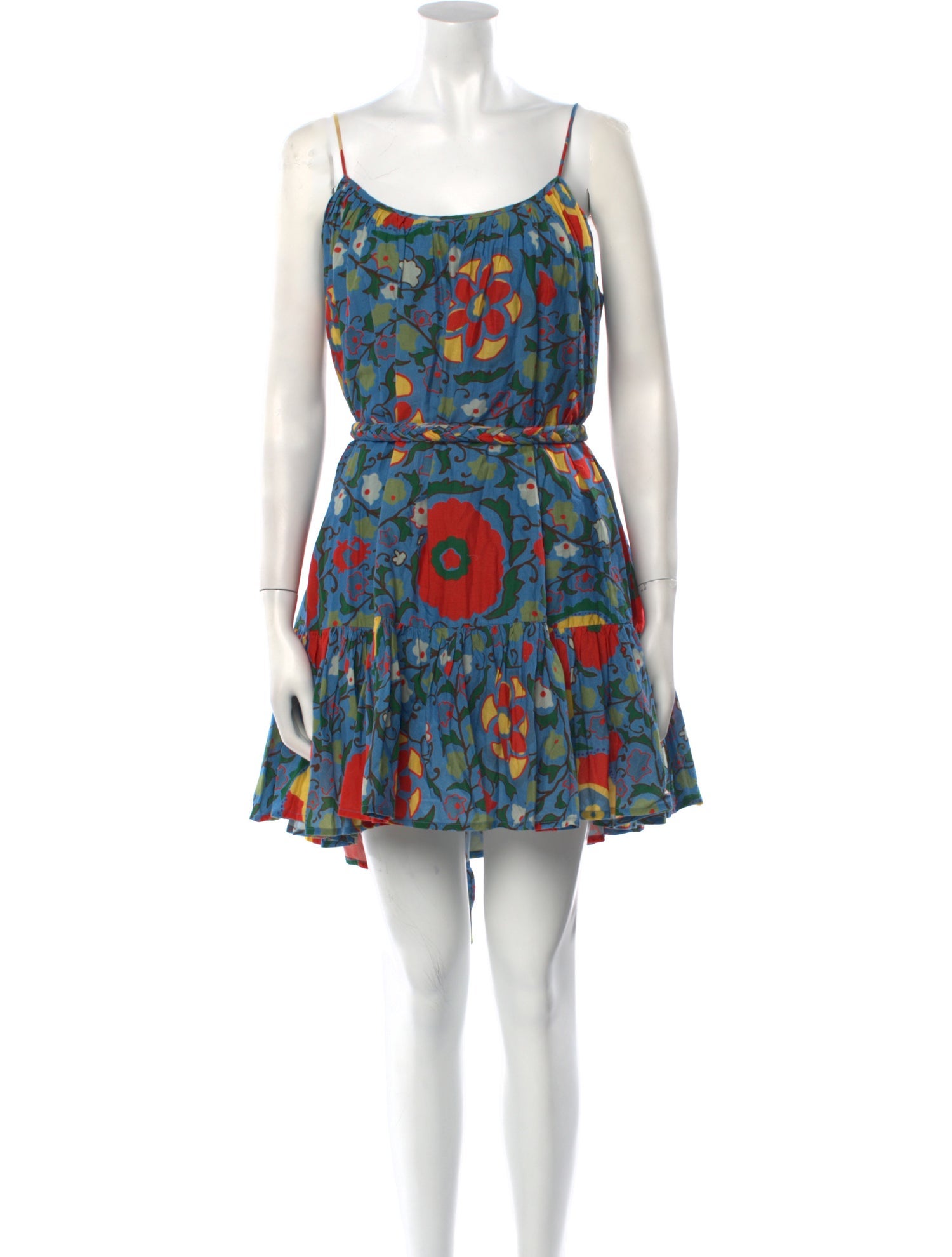 RHODE Floral Print Mini Dress