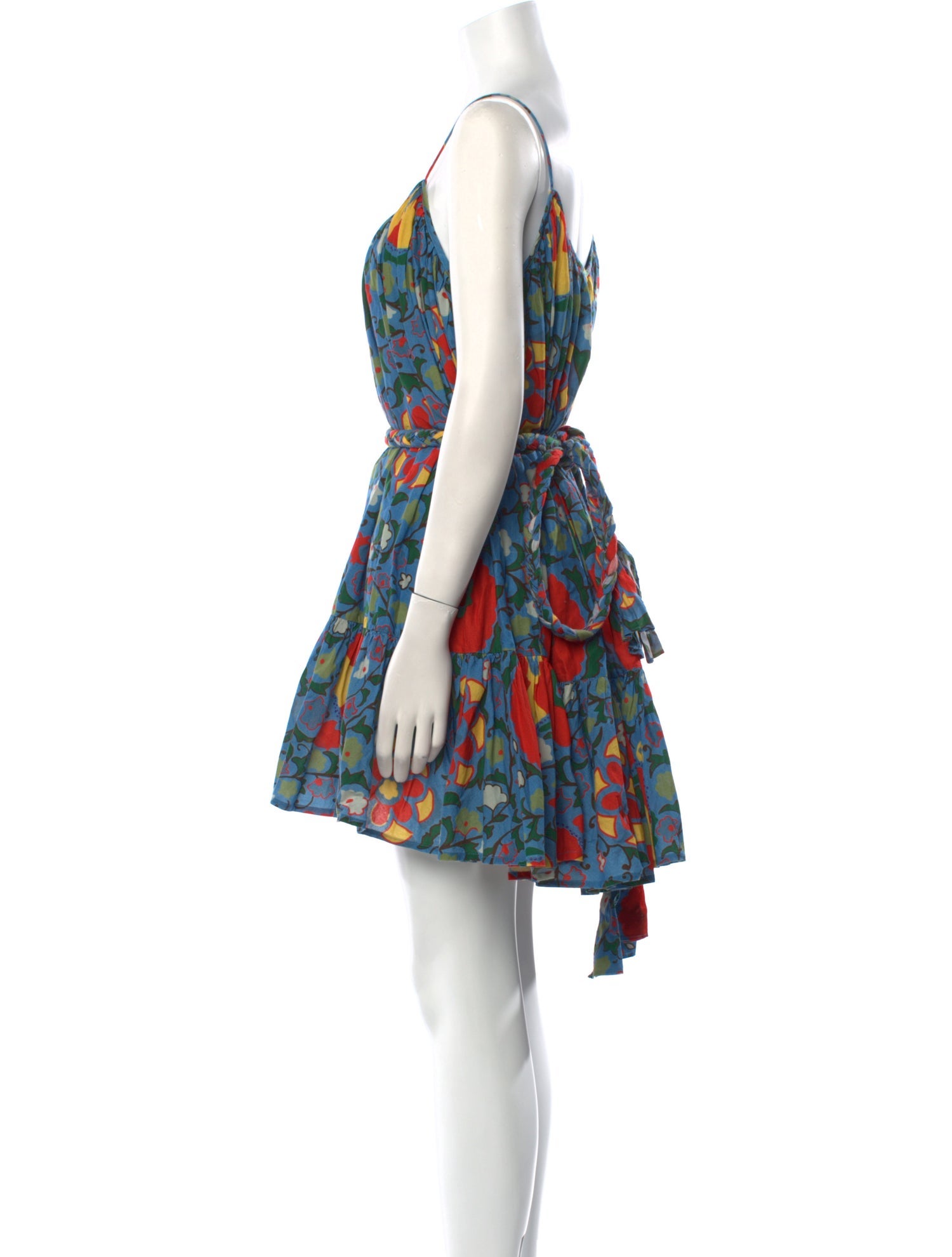 RHODE Floral Print Mini Dress