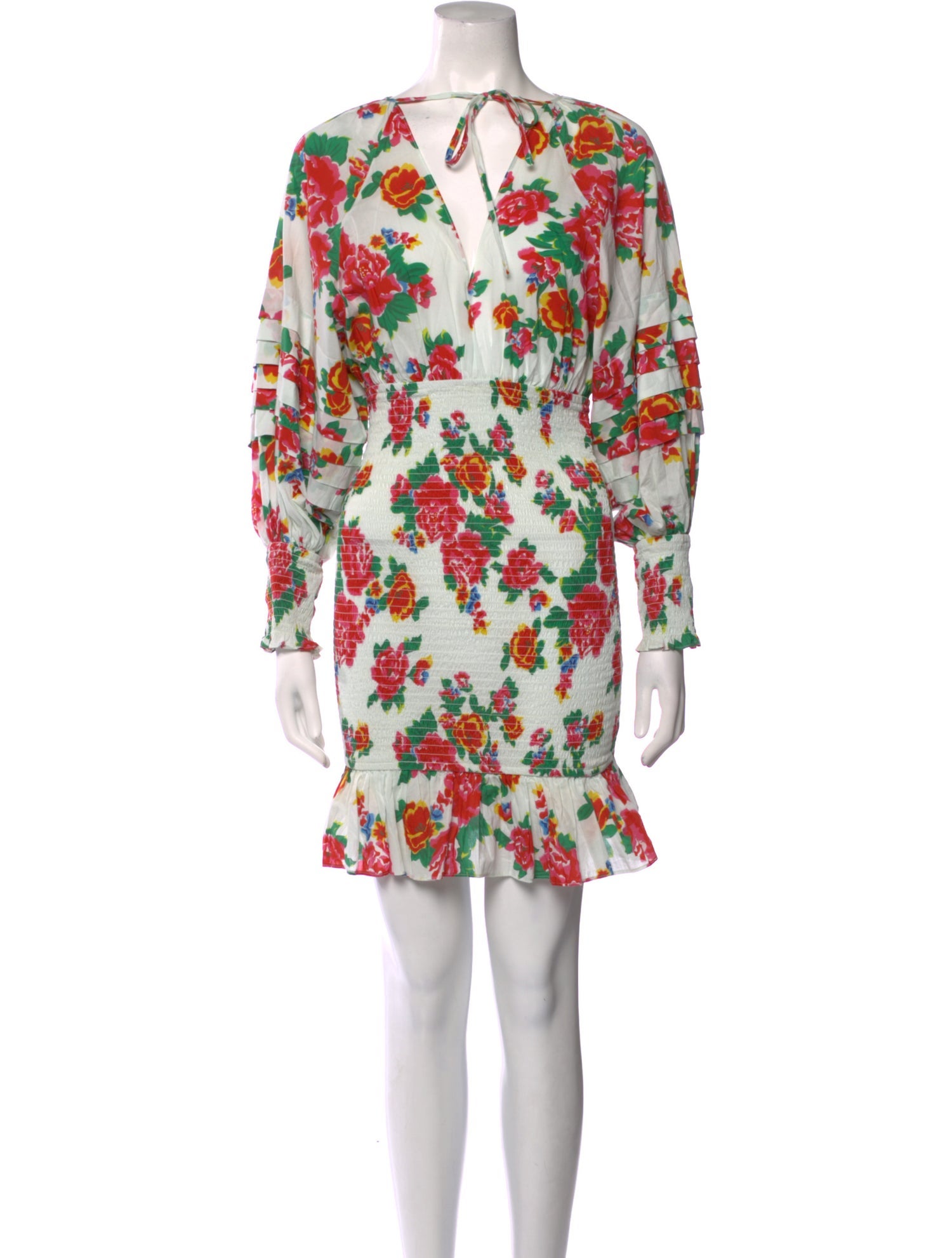 RHODE Floral Print Mini Dress