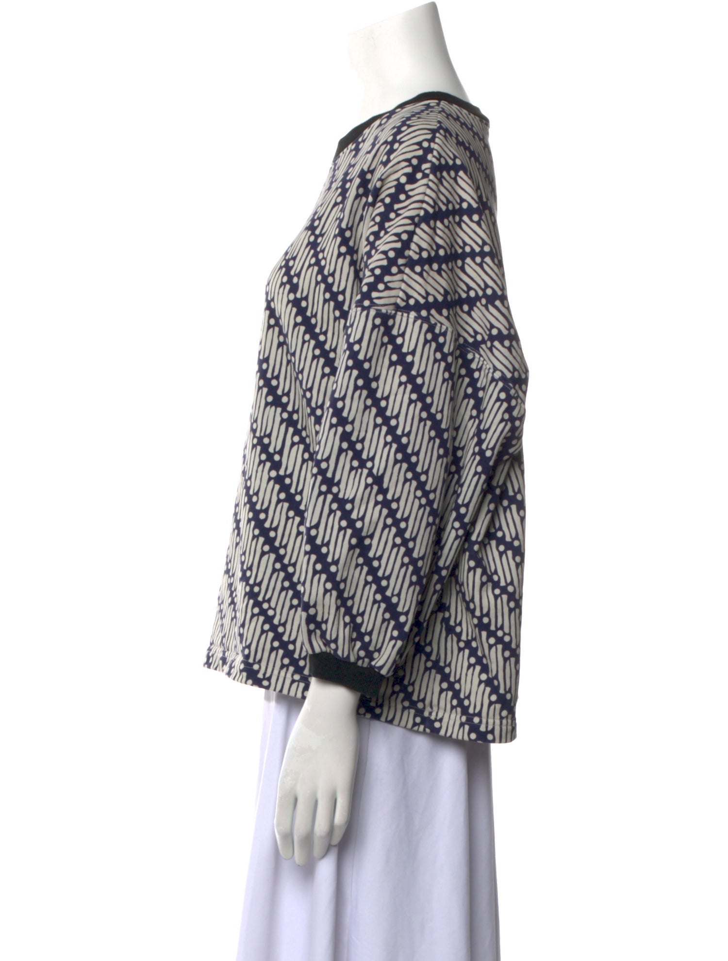 RHODE Printed Scoop Neck Top