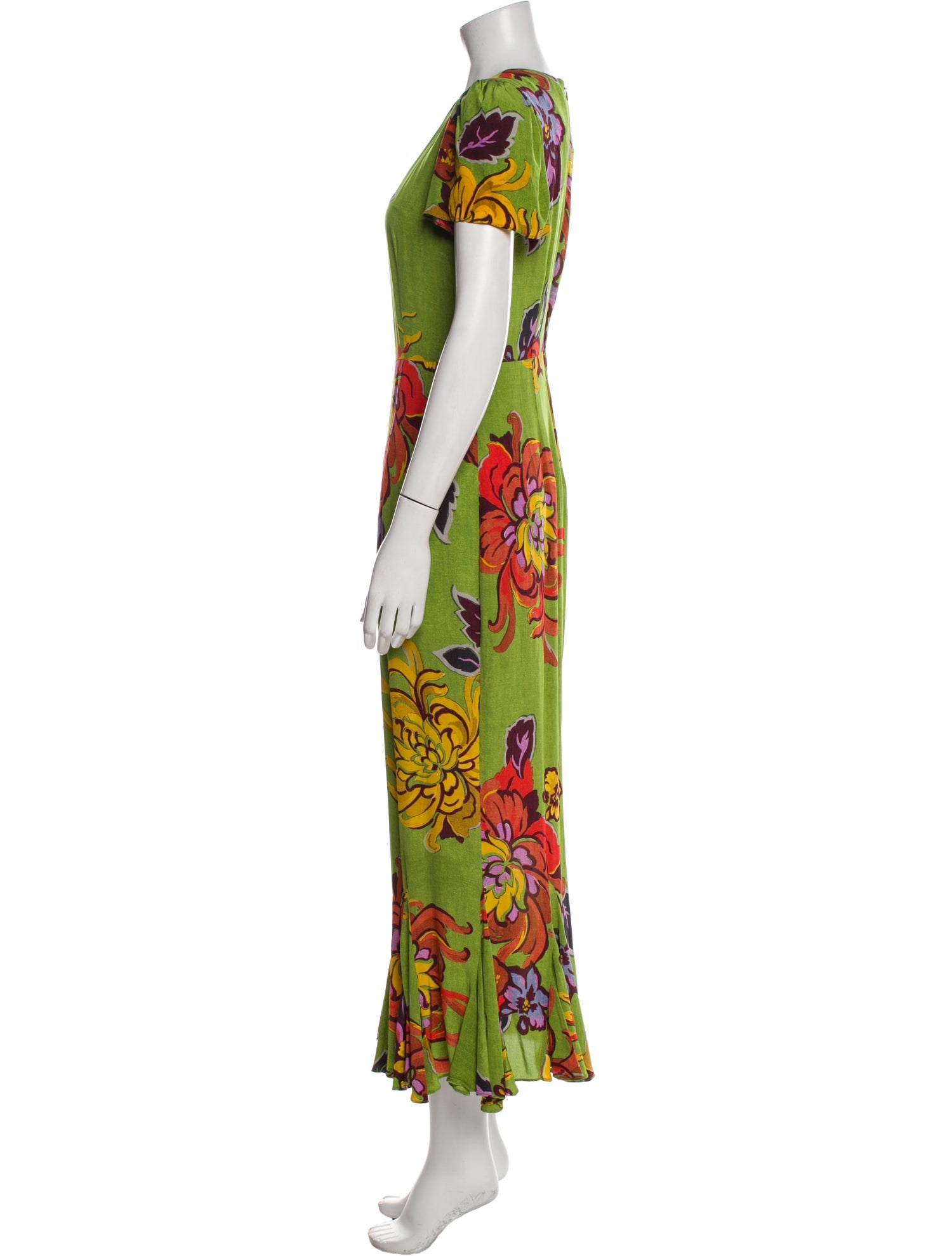 RHODE Floral Print Long Dress