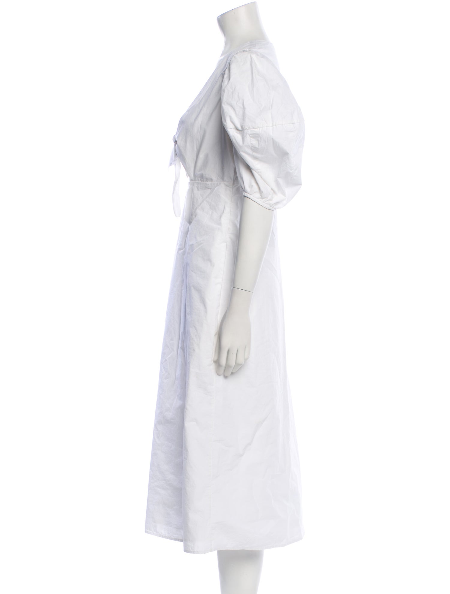 RHODE V-Neck Midi Length Dress