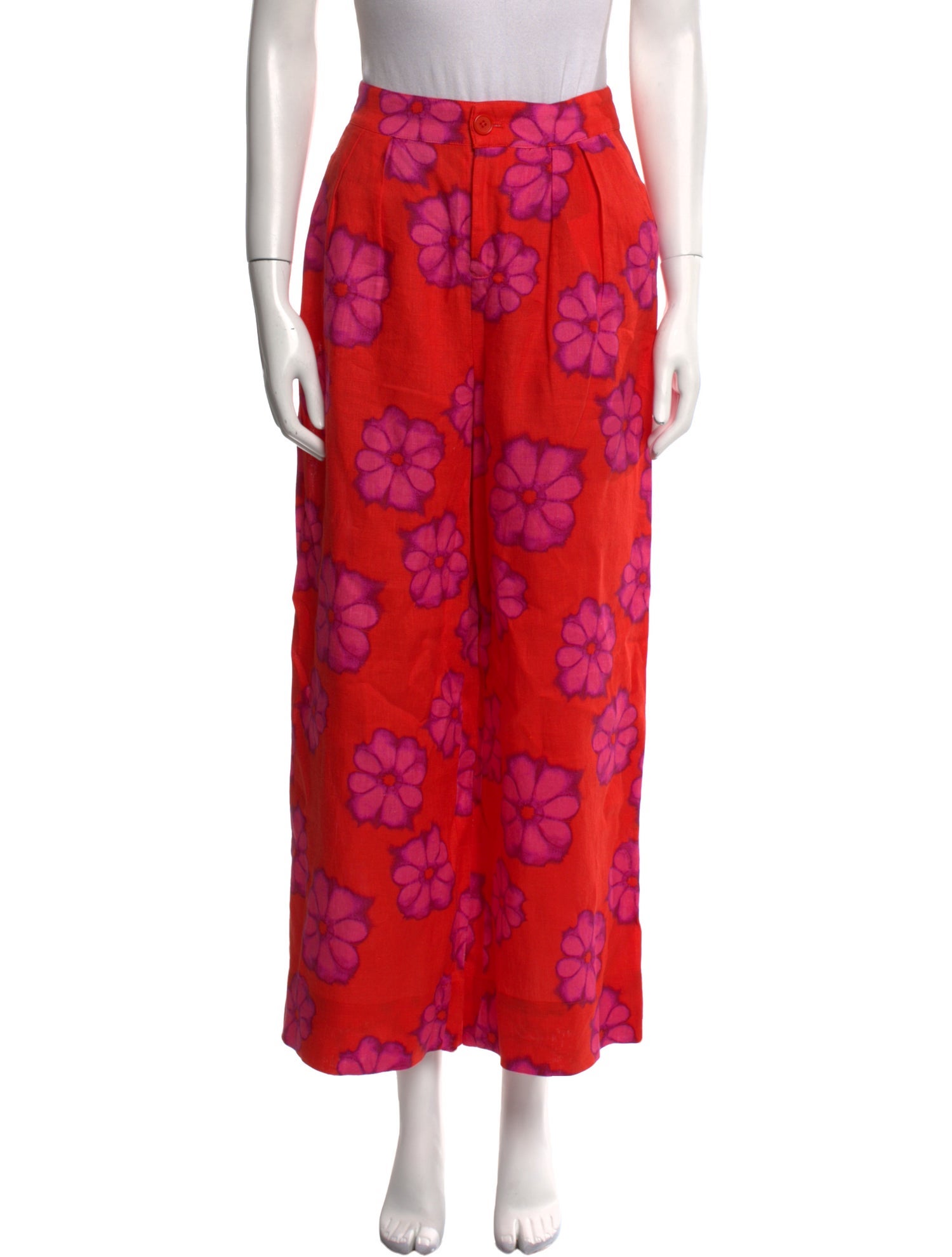 RHODE Linen Wide Leg Pants