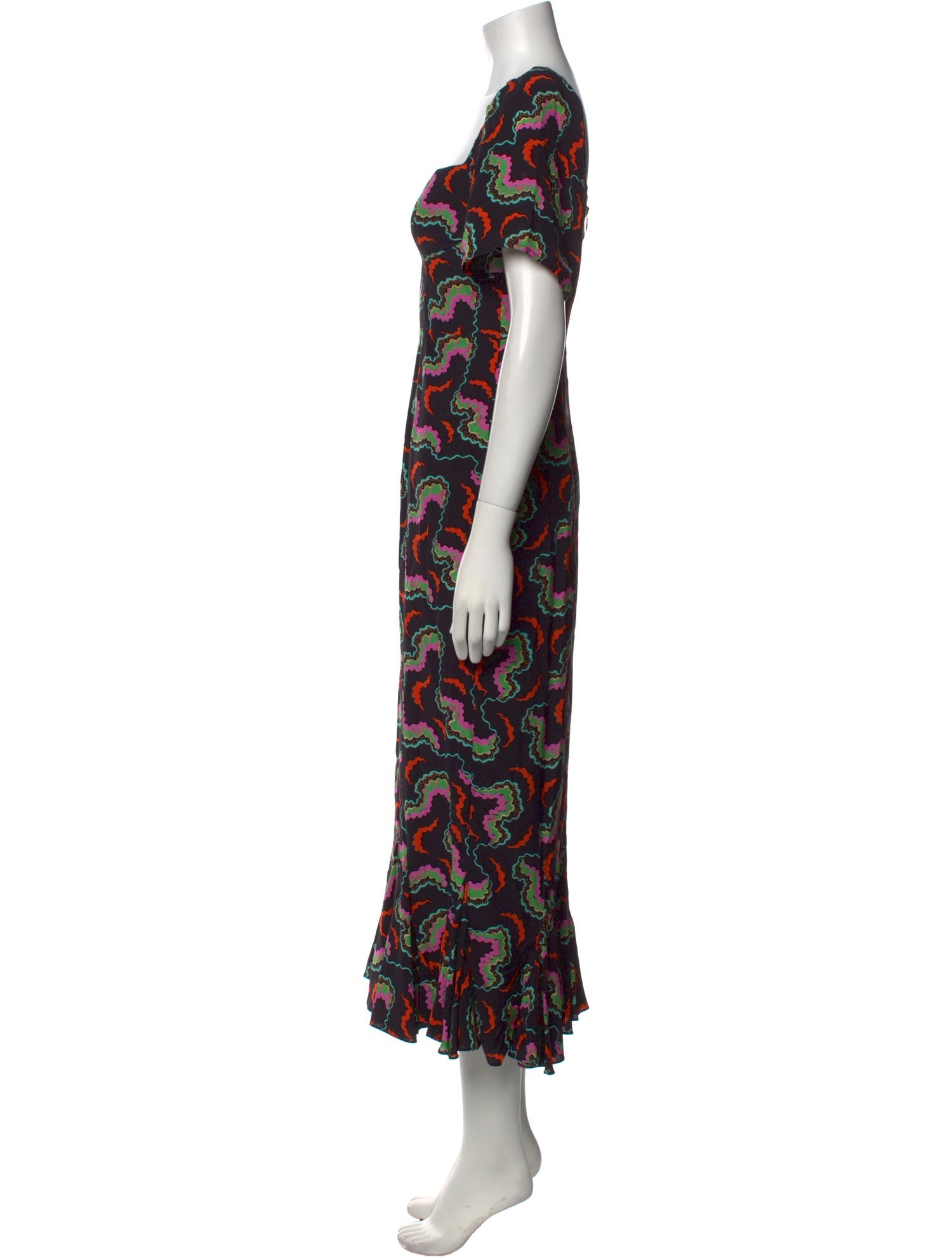 RHODE Printed Long Dress