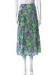 RHODE Floral Print Midi Length Skirt