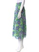 RHODE Floral Print Midi Length Skirt