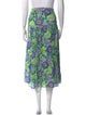 RHODE Floral Print Midi Length Skirt