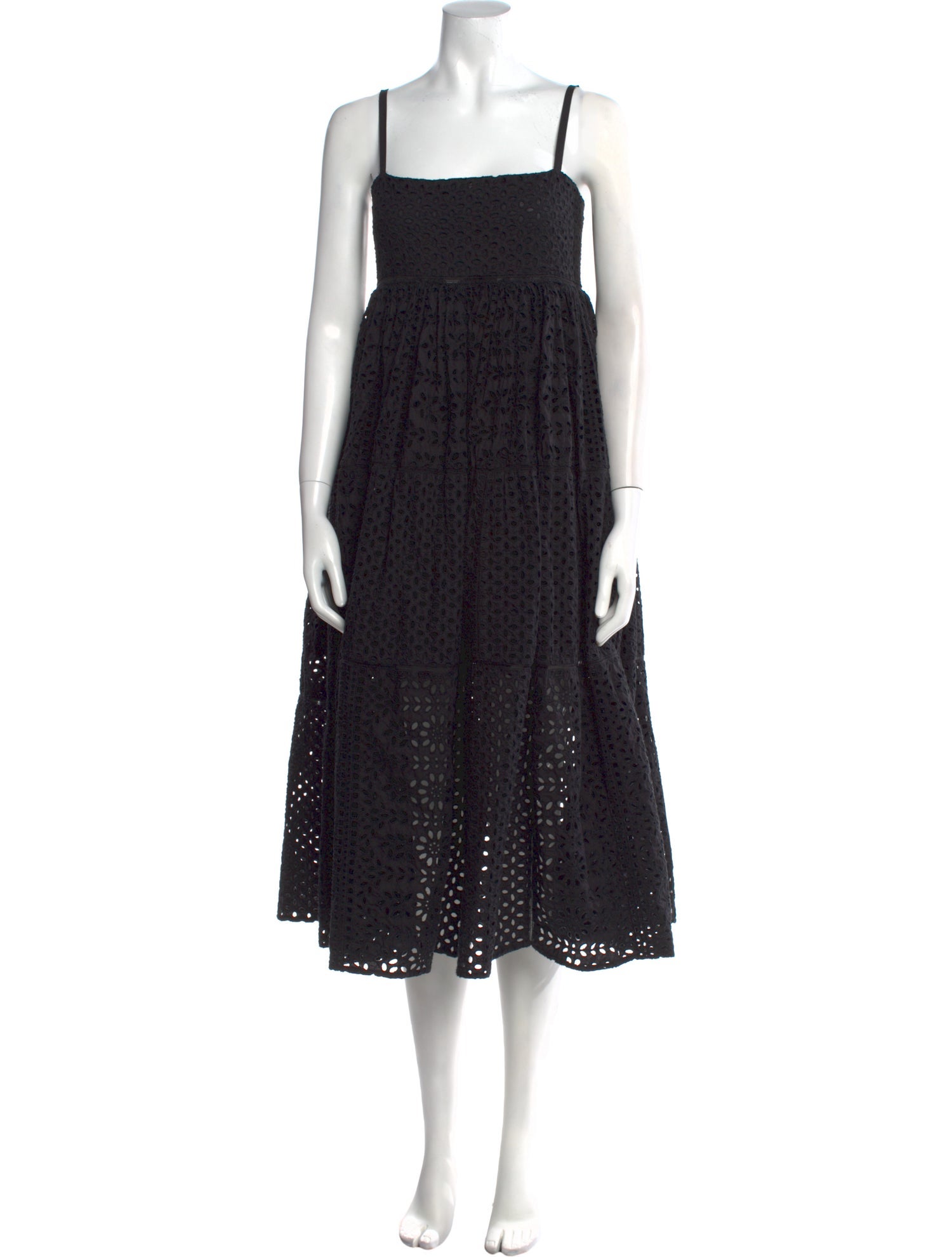 RHODE Lace Pattern Midi Length Dress