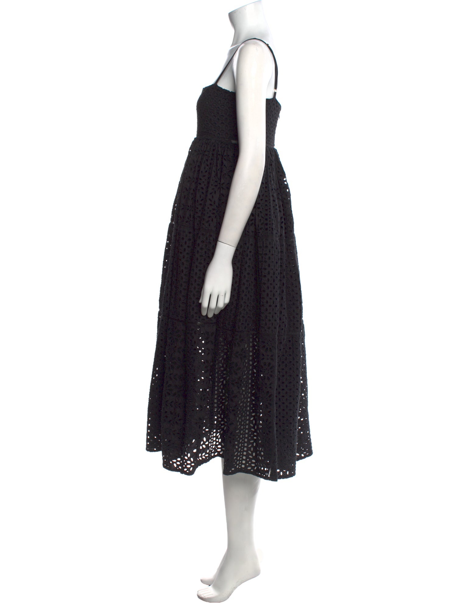 RHODE Lace Pattern Midi Length Dress