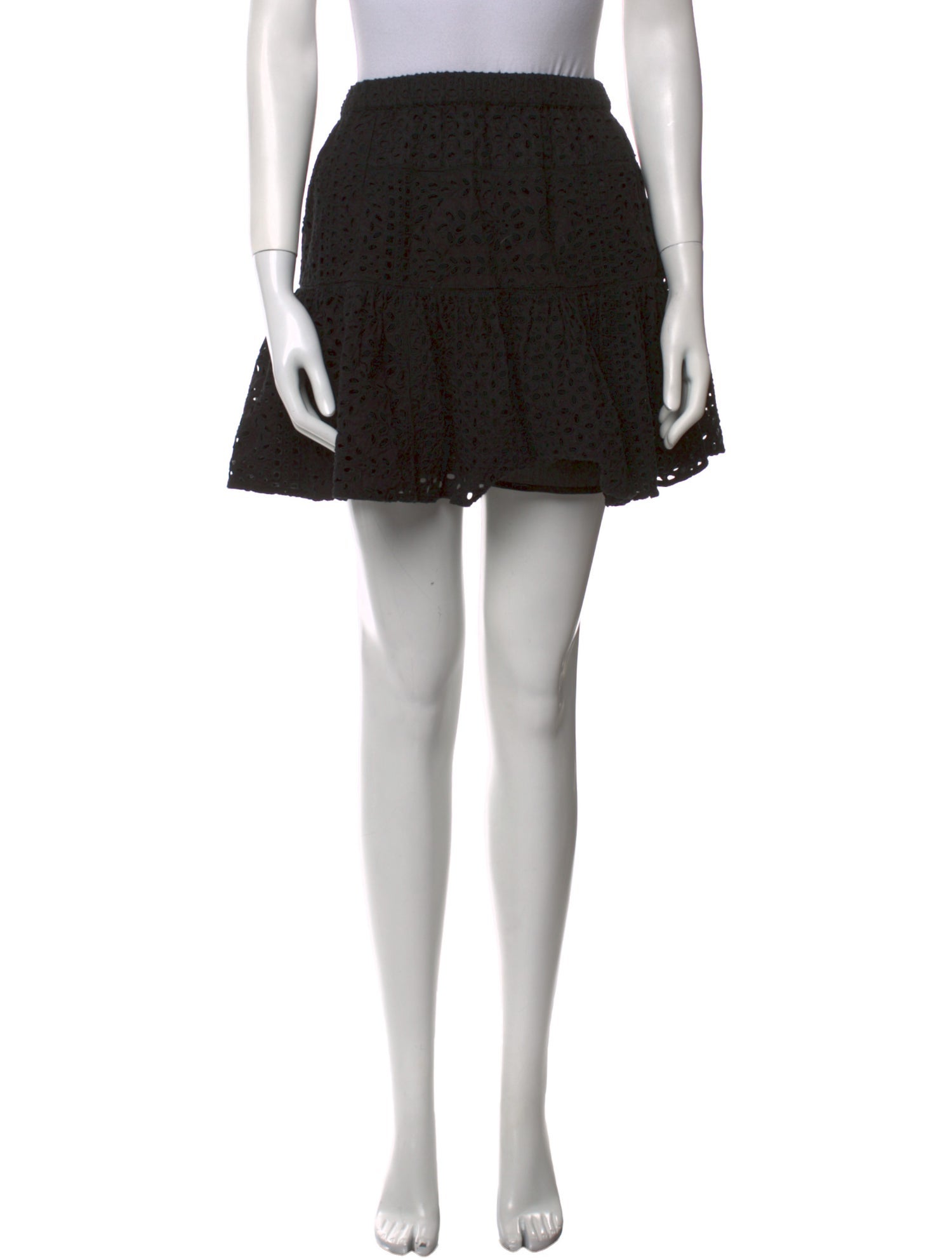 RHODE Embroidered Accent Mini Skirt