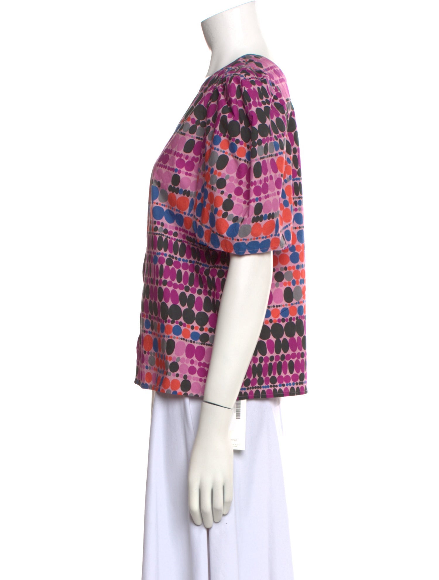 RHODE Printed V-Neck Top