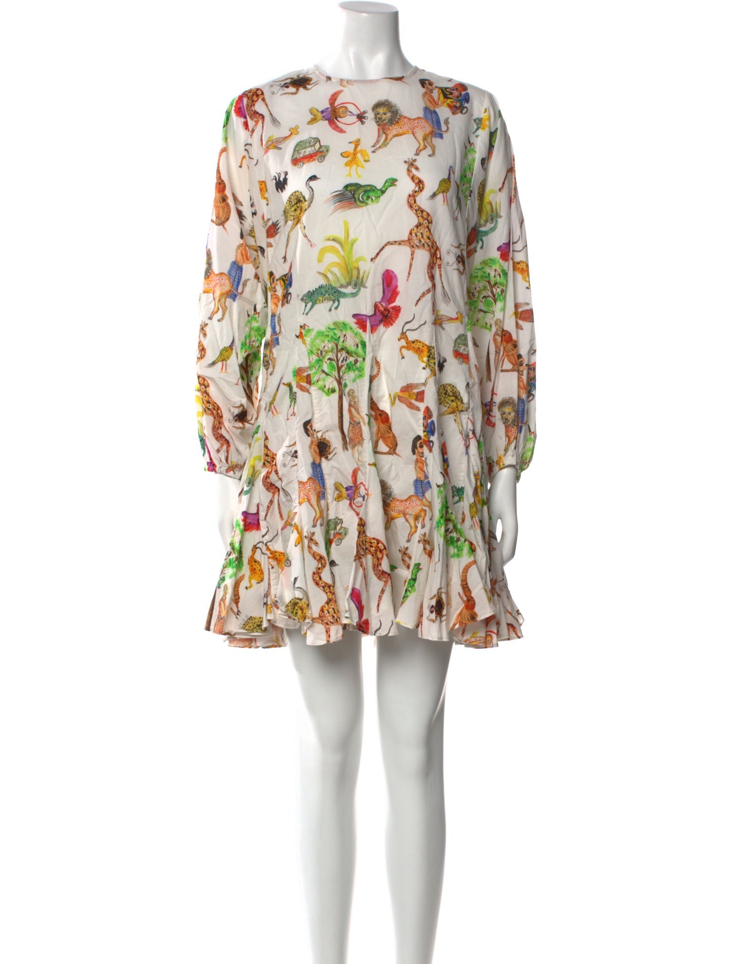 RHODE Floral Print Mini Dress