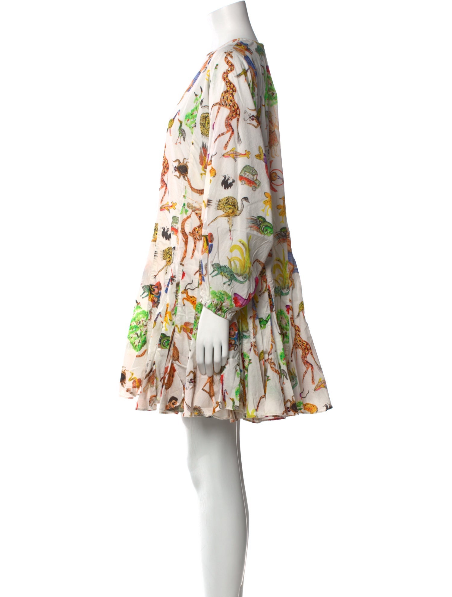 RHODE Floral Print Mini Dress