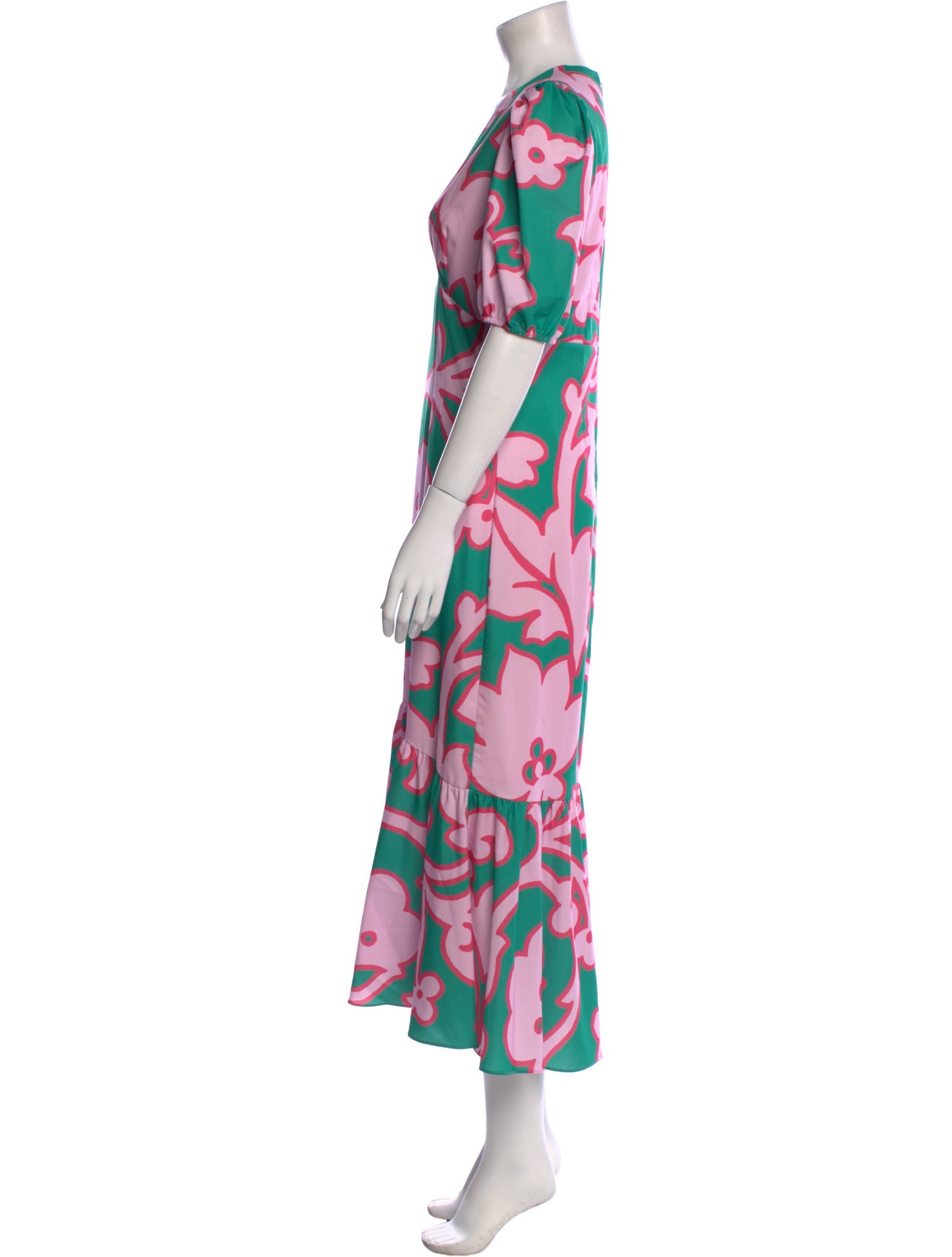 RHODE Floral Print Long Dress