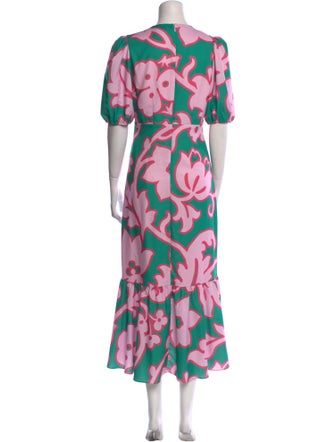 RHODE Floral Print Long Dress