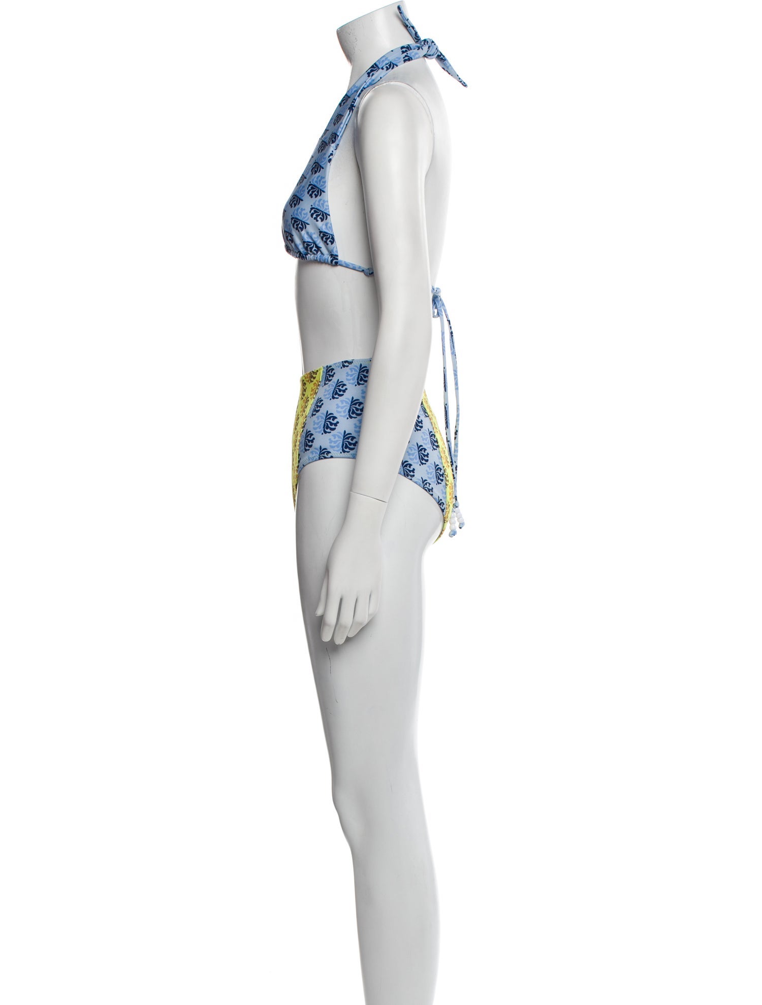 RHODE Printed Beaded Accents Bikini w/ Tags