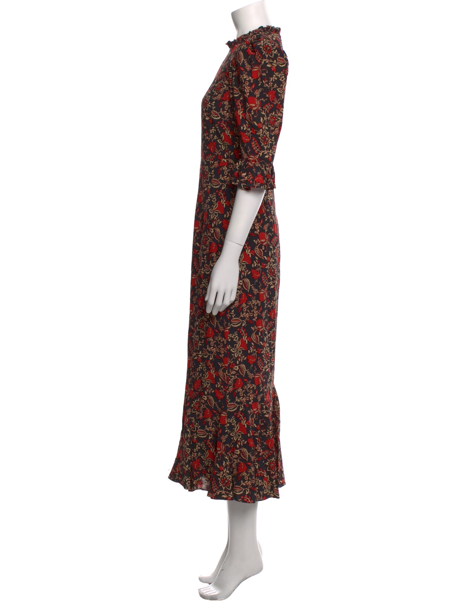 RHODE Floral Print Long Dress w/ Tags
