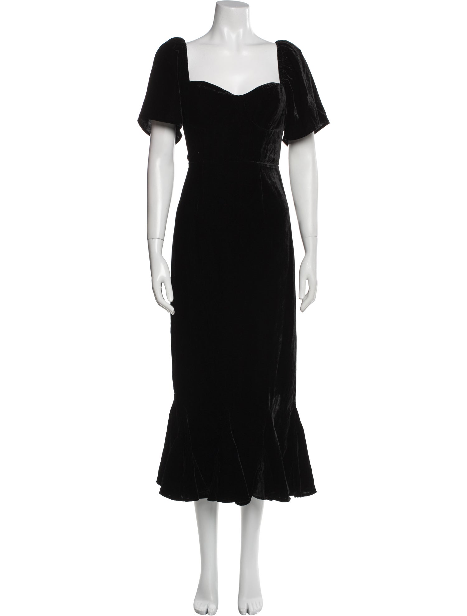 RHODE Square Neckline Long Dress