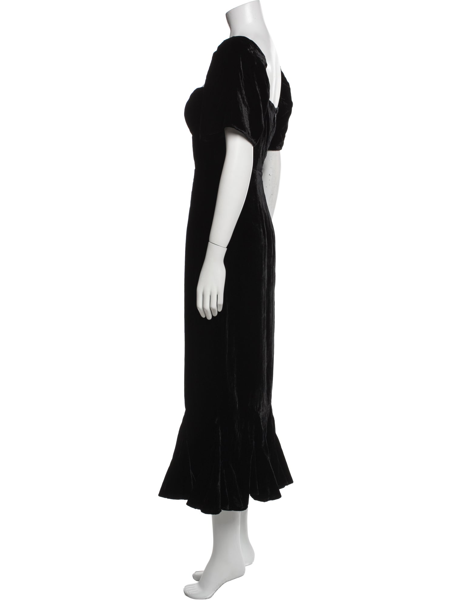 RHODE Square Neckline Long Dress