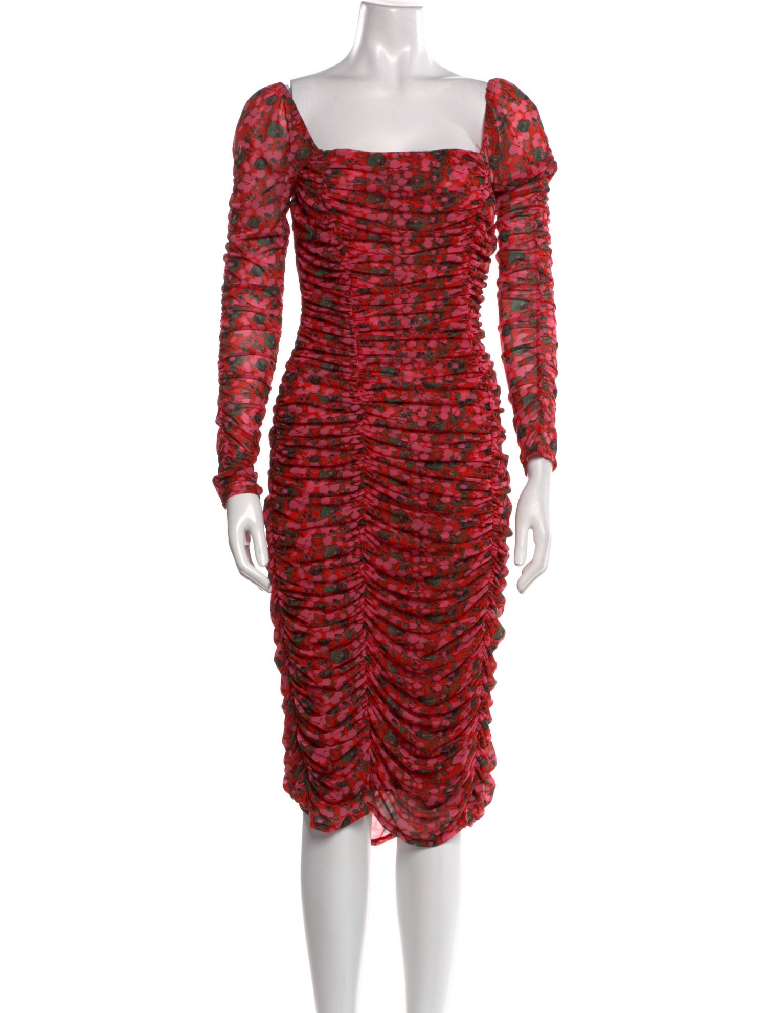 RHODE Printed Knee-Length Dress