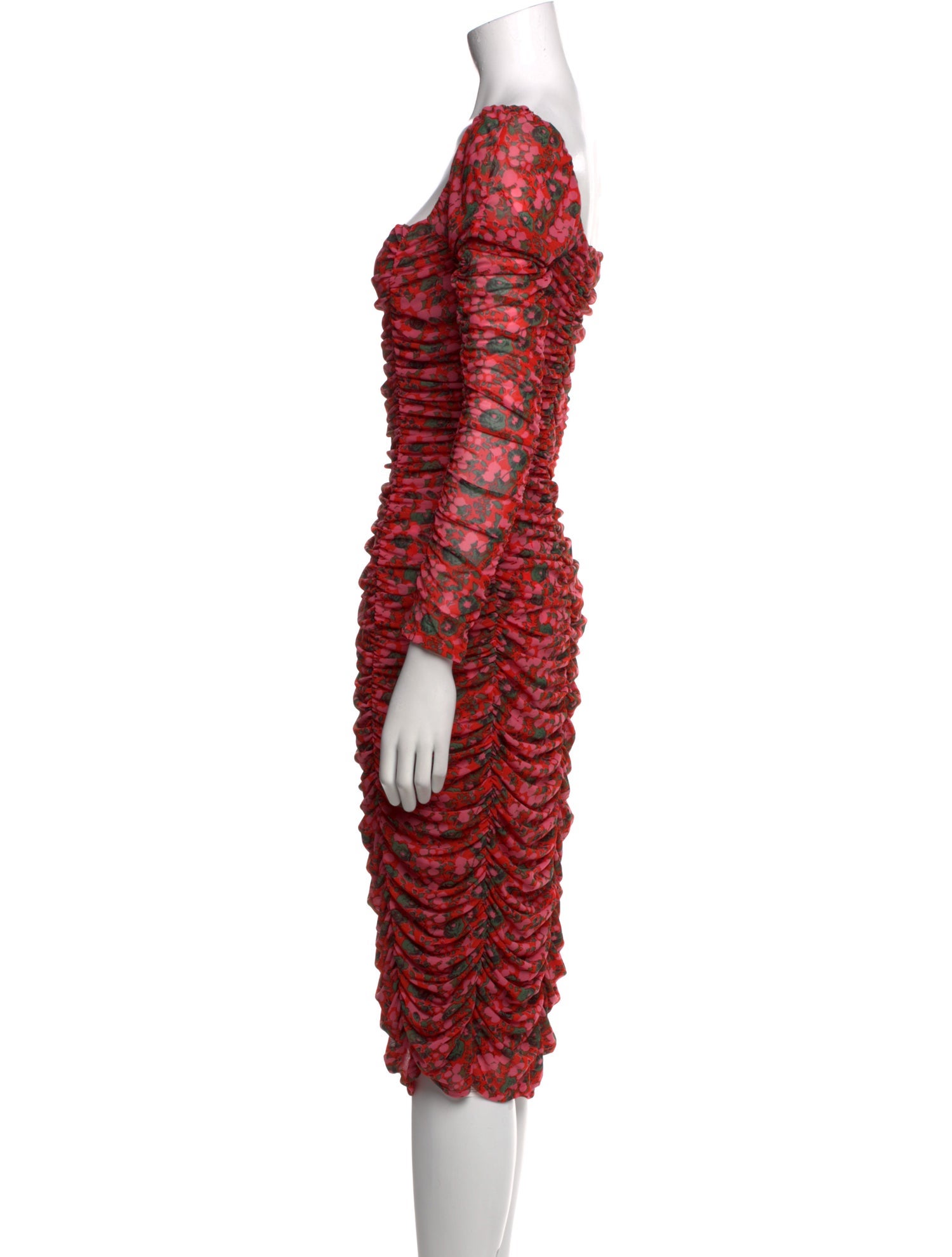 RHODE Printed Knee-Length Dress