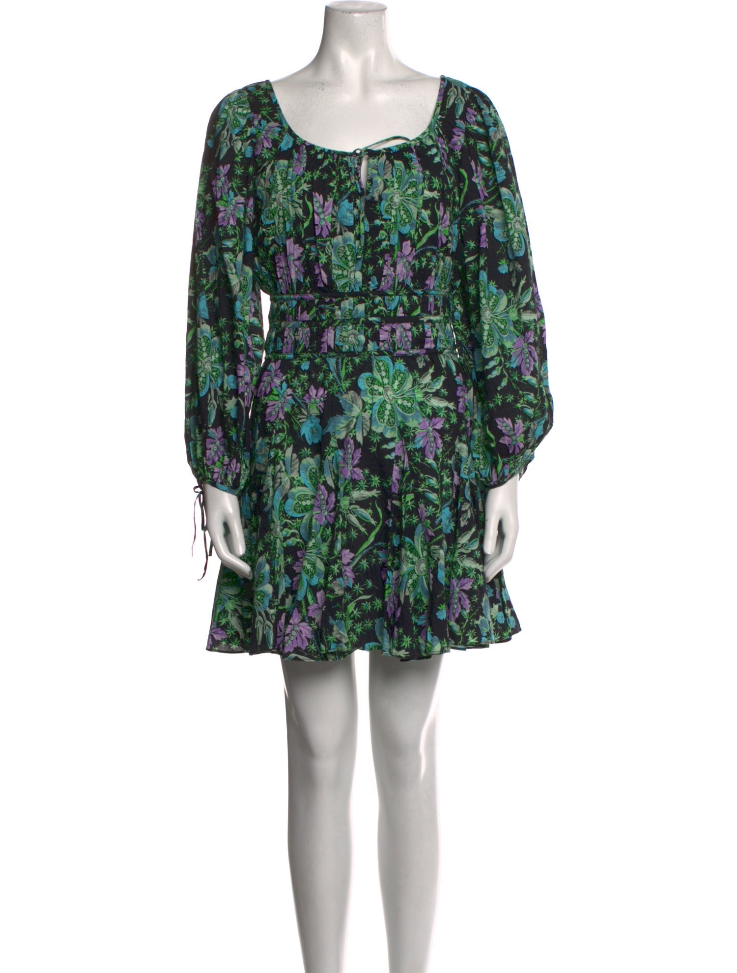 RHODE Floral Print Mini Dress