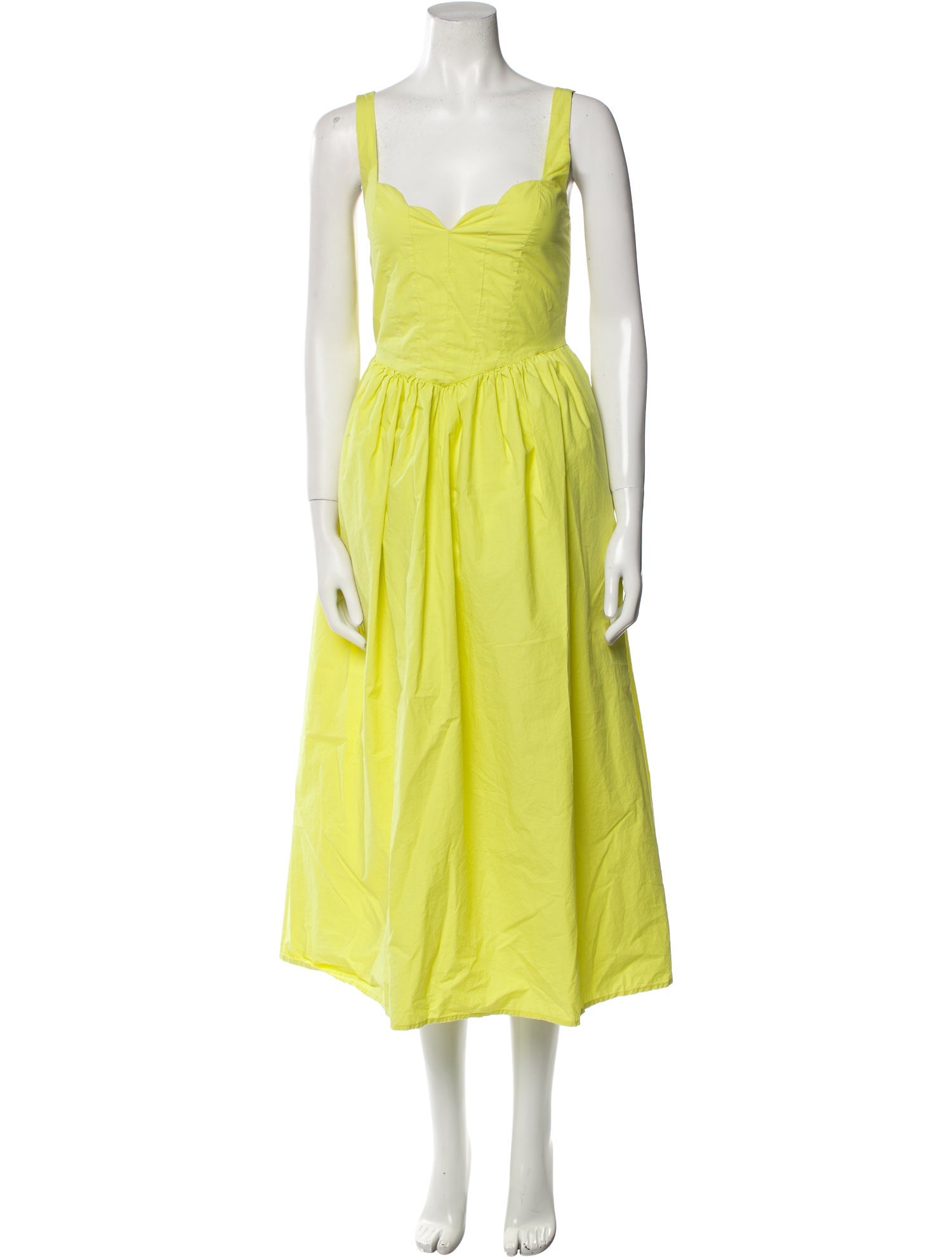 RHODE Square Neckline Long Dress