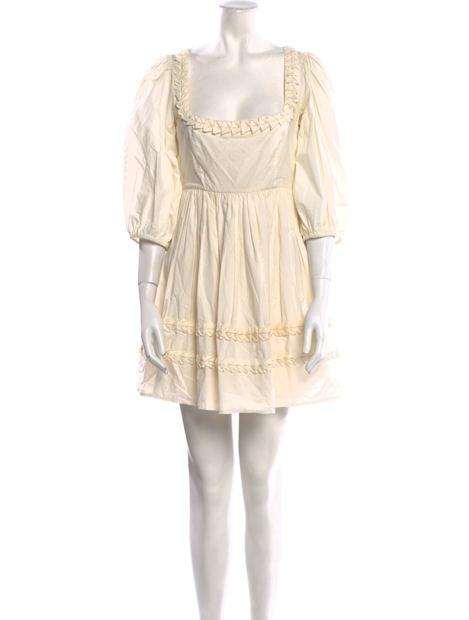 RHODE Square Neckline Mini Dress