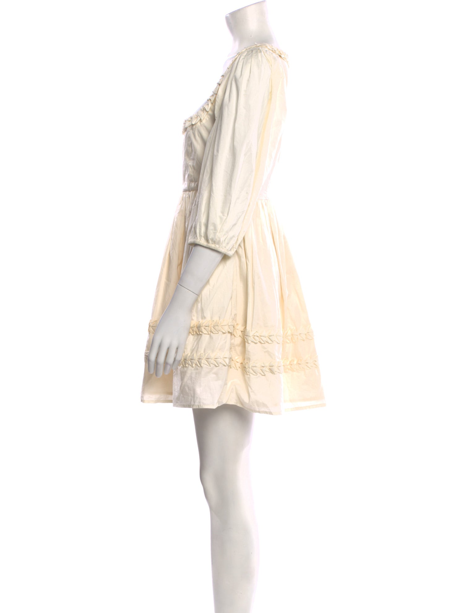 RHODE Square Neckline Mini Dress