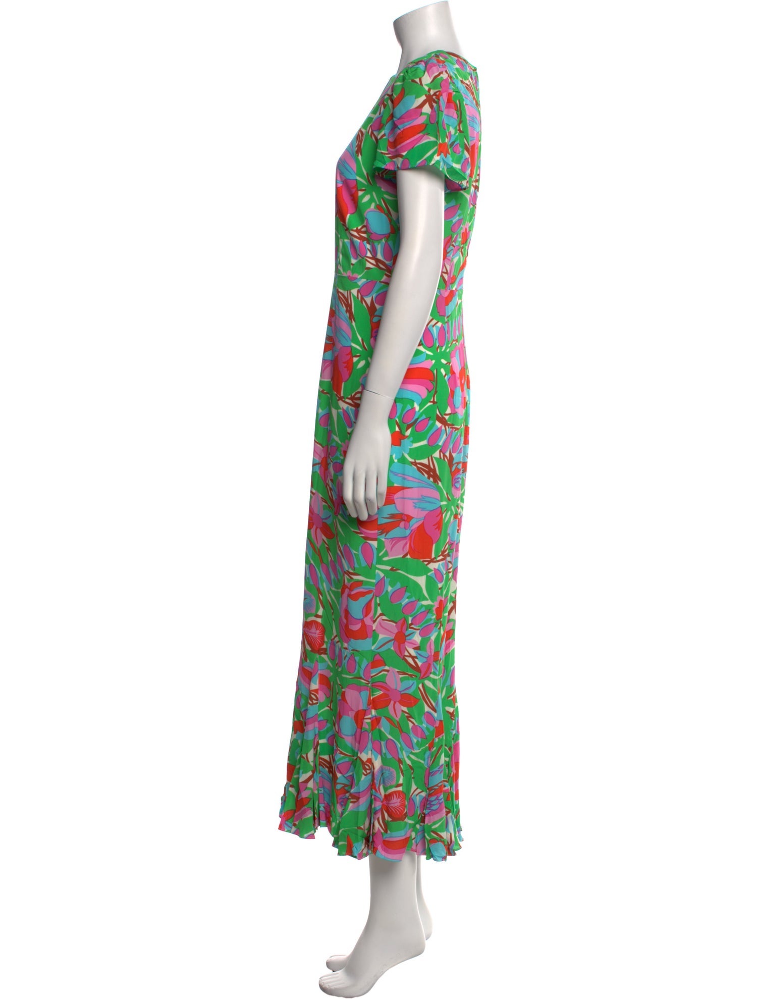 RHODE Floral Print Long Dress
