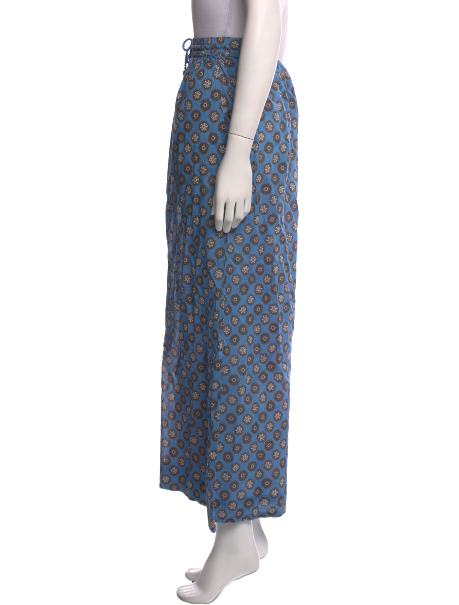 RHODE Floral Print Wide Leg Pants