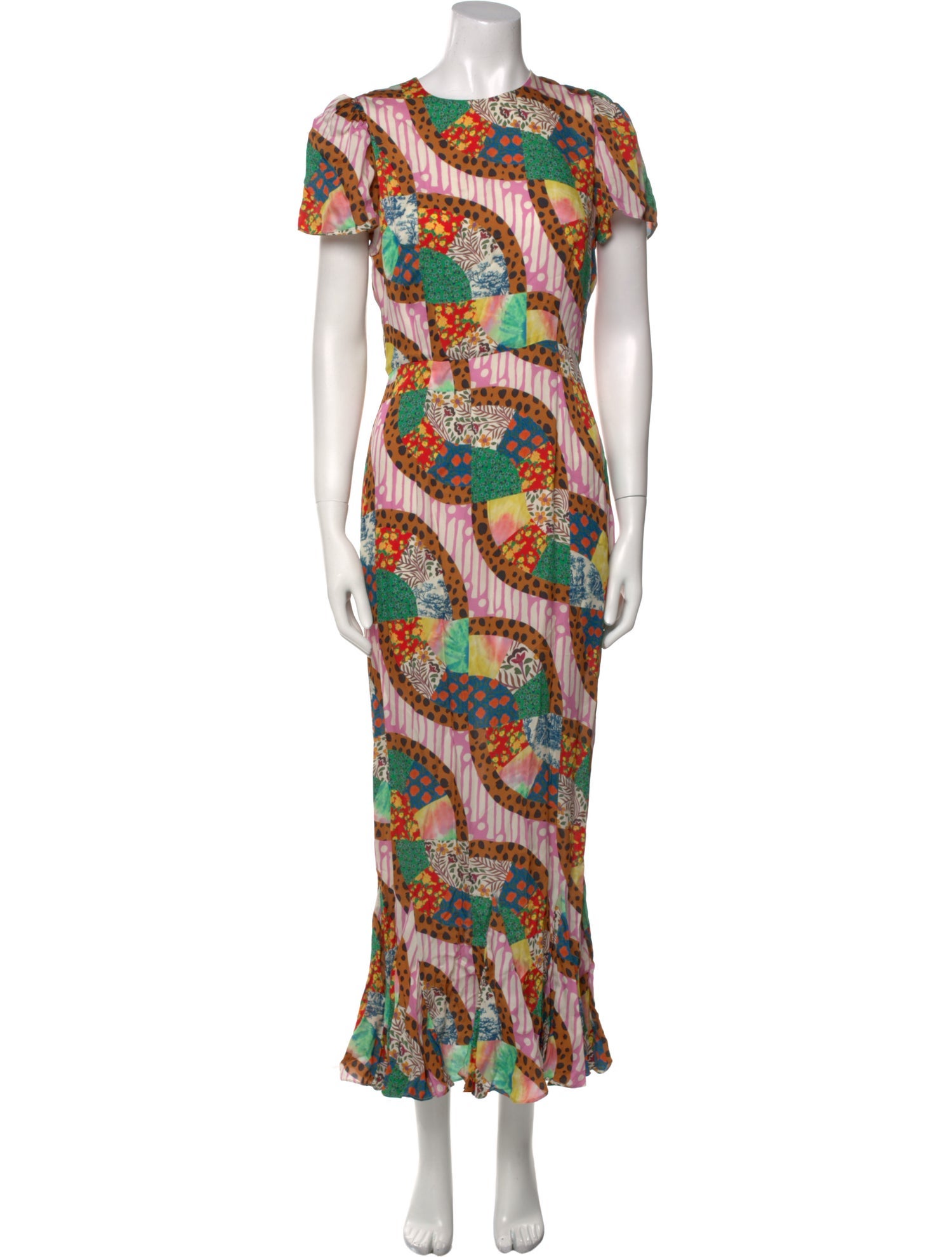 RHODE Printed Long Dress