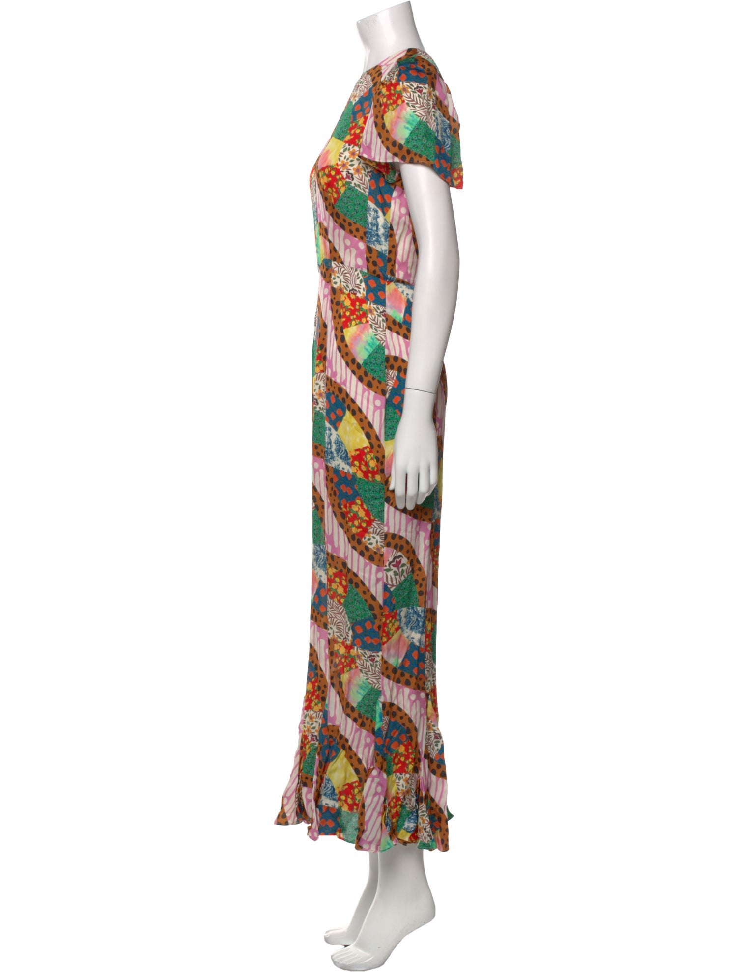 RHODE Printed Long Dress