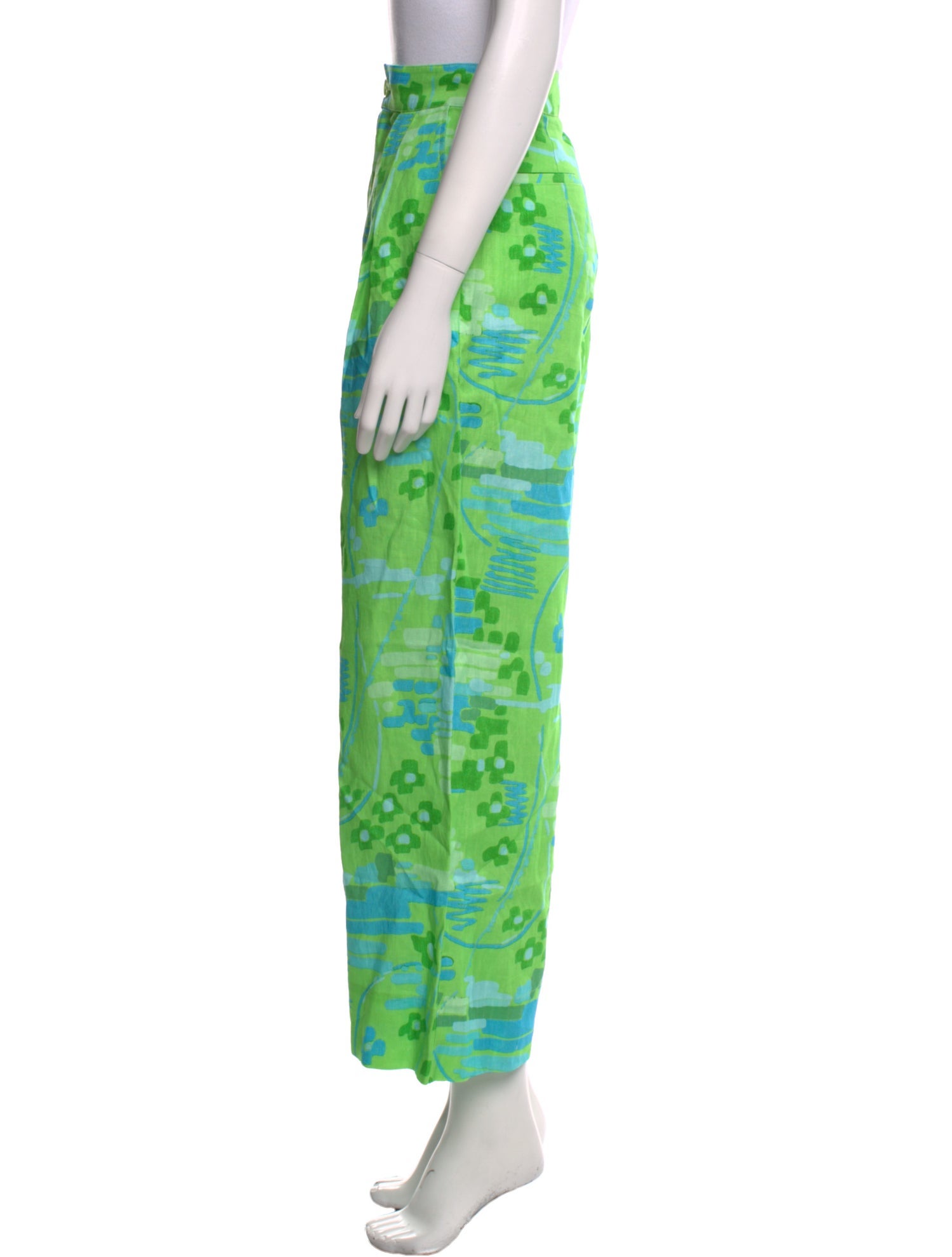 RHODE Tie-Dye Print Wide Leg Pants