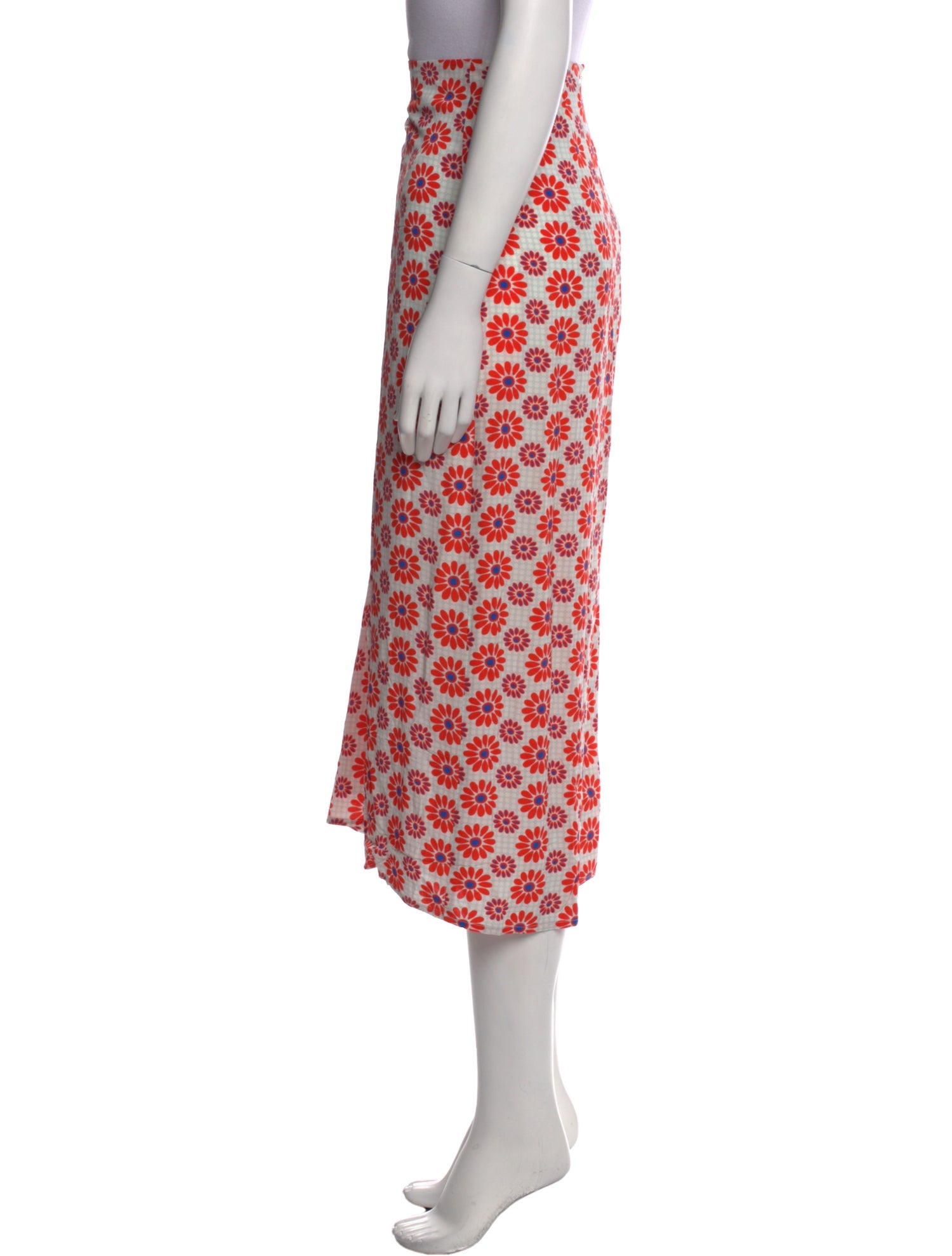 RHODE Floral Print Midi Length Skirt w/ Tags