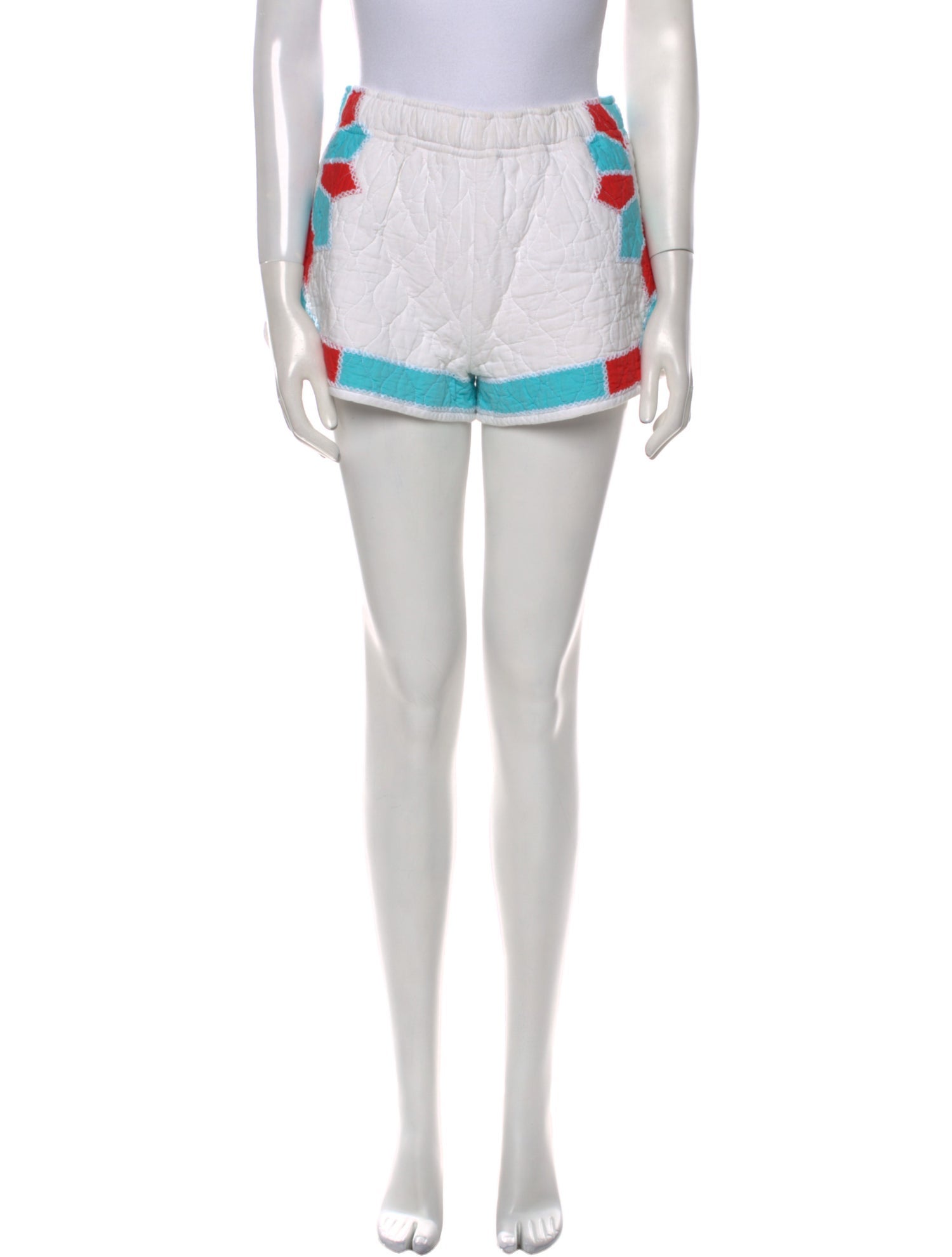 RHODE Striped Mini Shorts