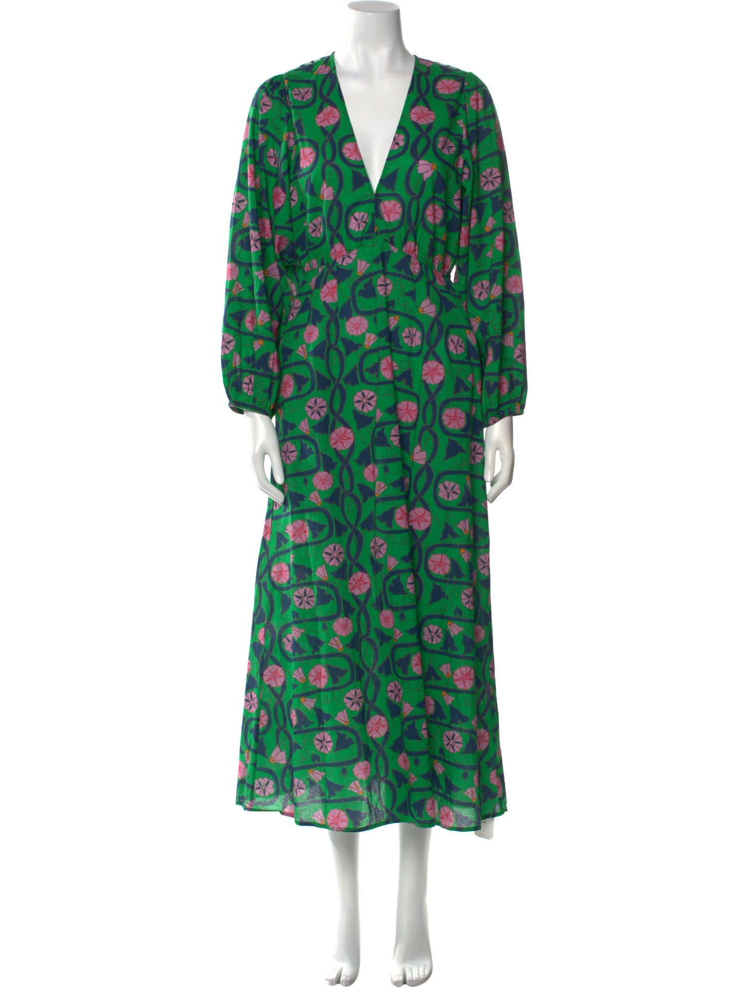 RHODE Floral Print Long Dress