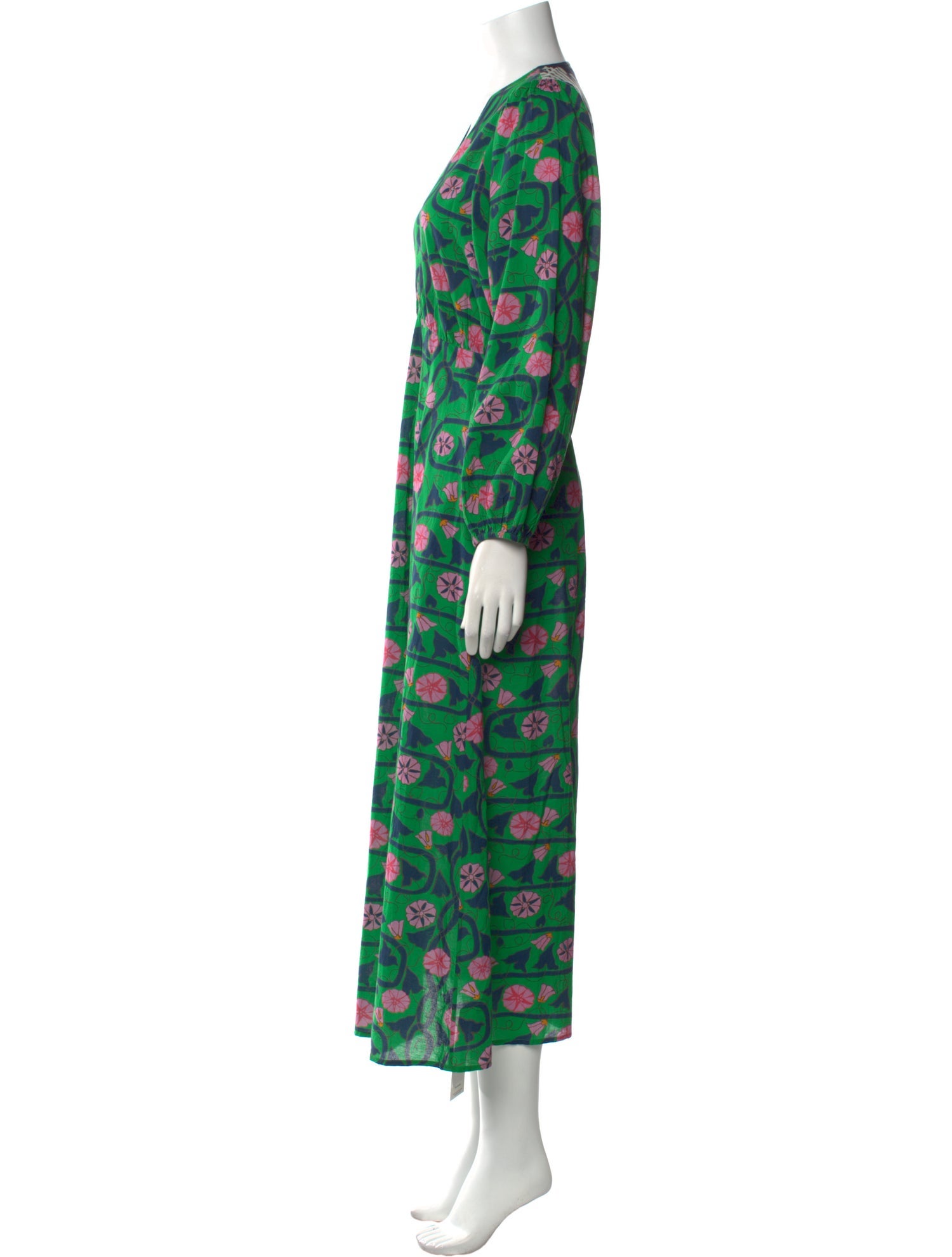 RHODE Floral Print Long Dress