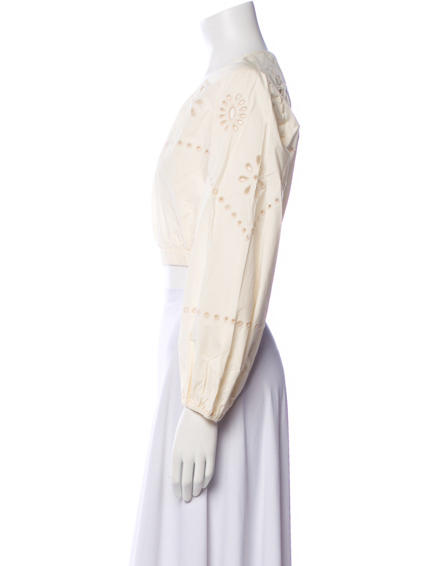 RHODE Crew Neck Long Sleeve Crop Top w/ Tags