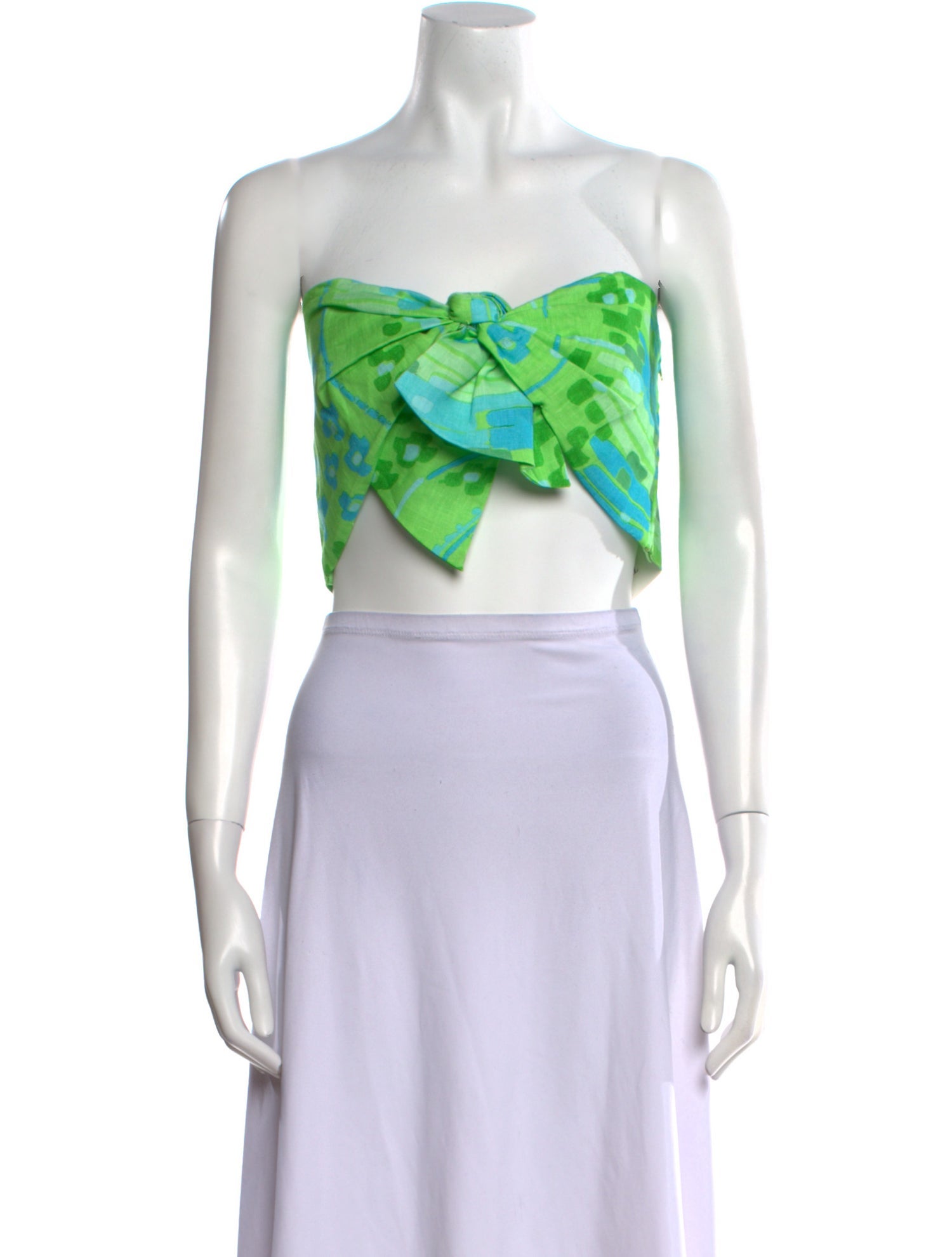 RHODE Linen Printed Crop Top w/ Tags