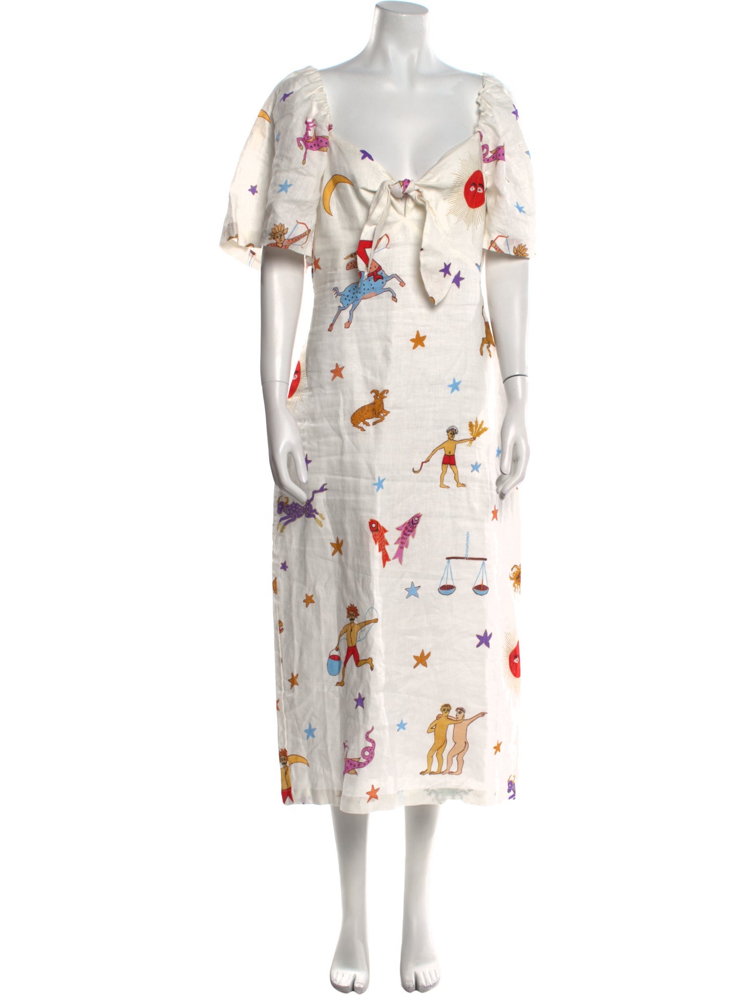 RHODE Linen Long Dress