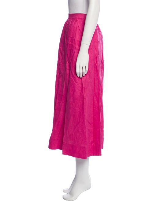 RHODE Linen Midi Length Skirt