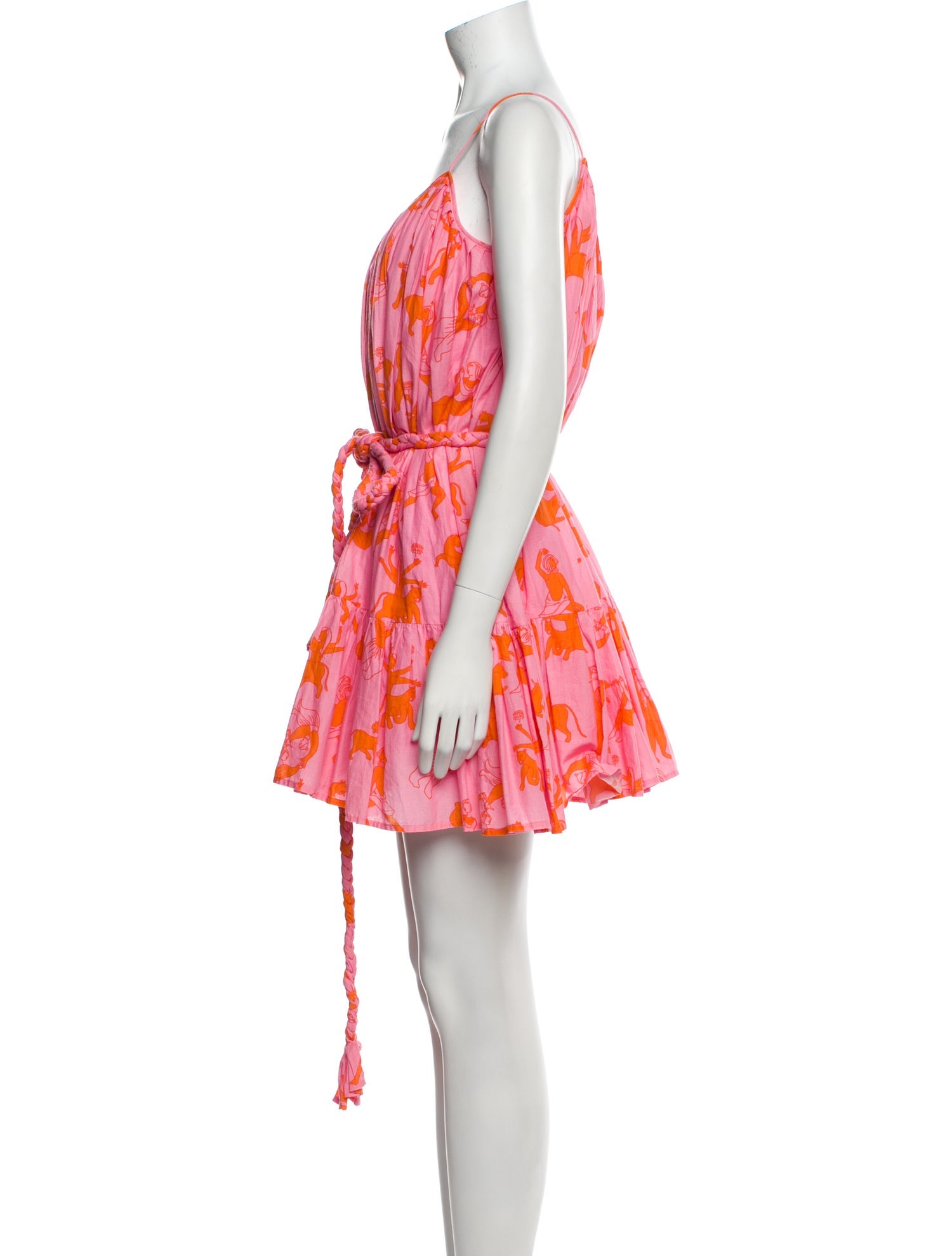 RHODE Floral Print Mini Dress