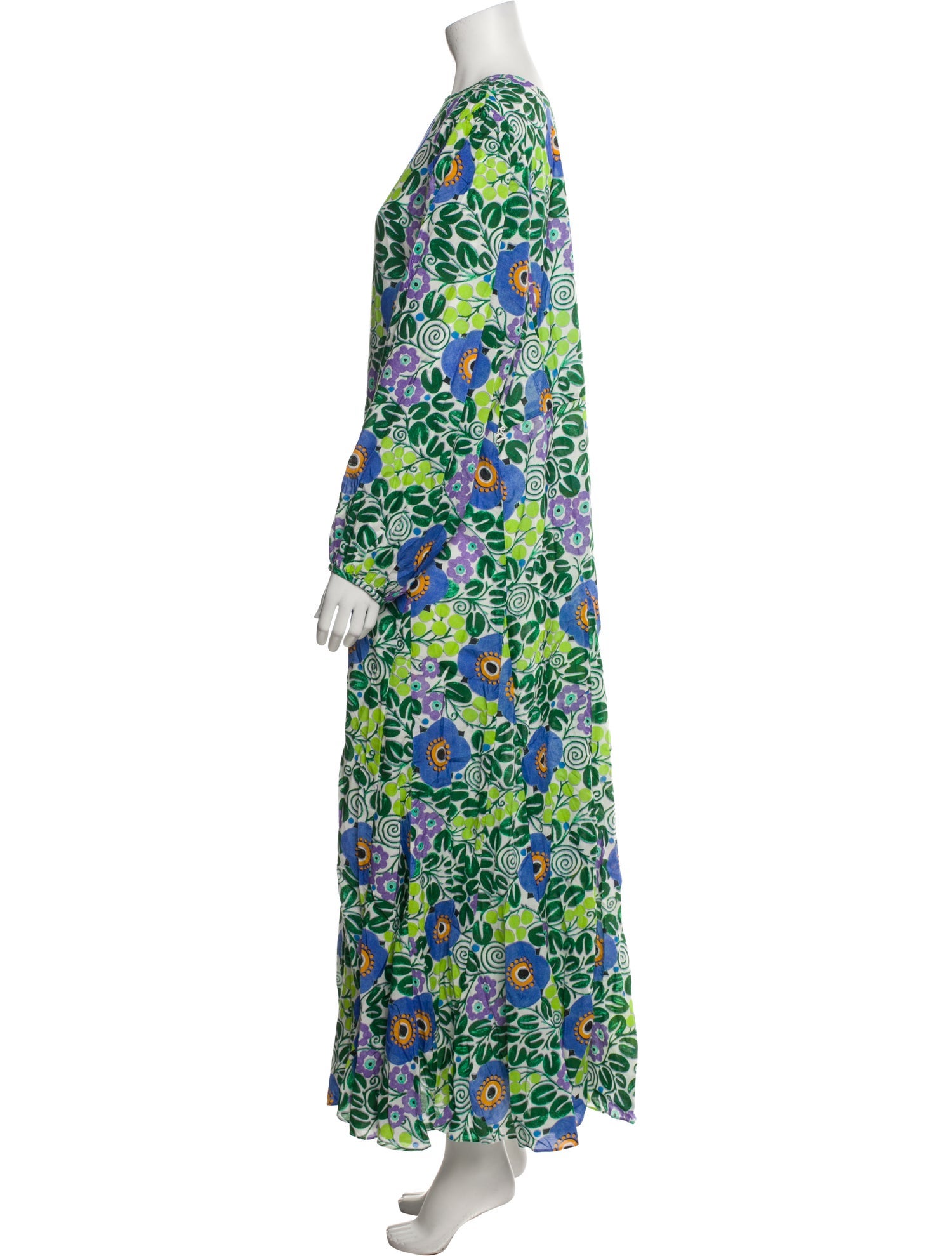 RHODE Floral Print Long Dress w/ Tags