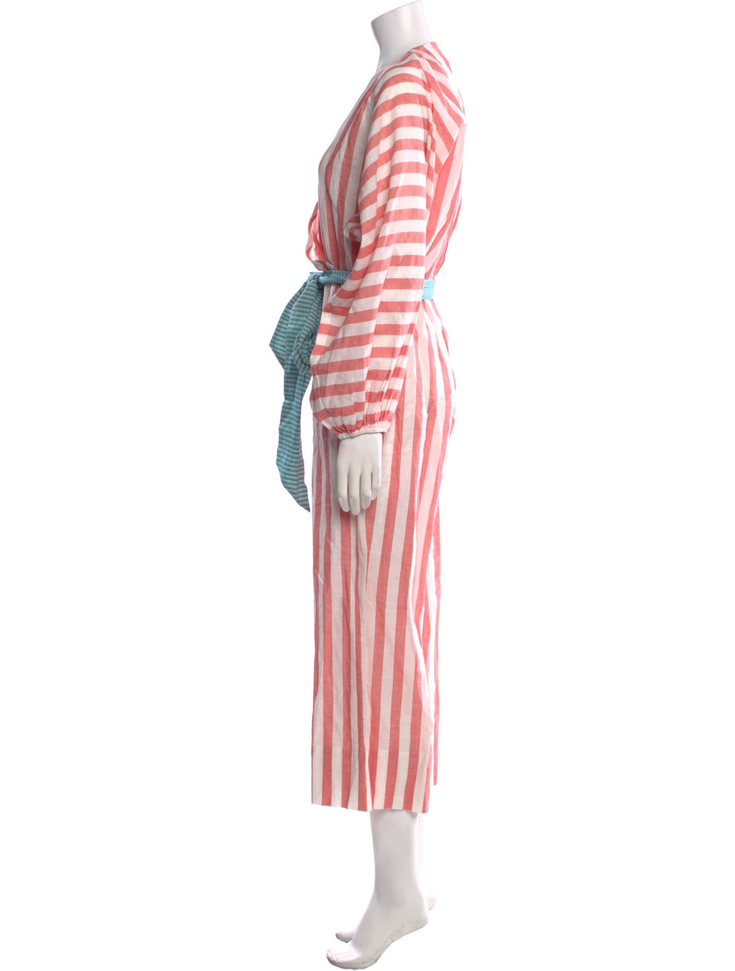 RHODE Striped V-Neck Jumpsuit w/ Tags
