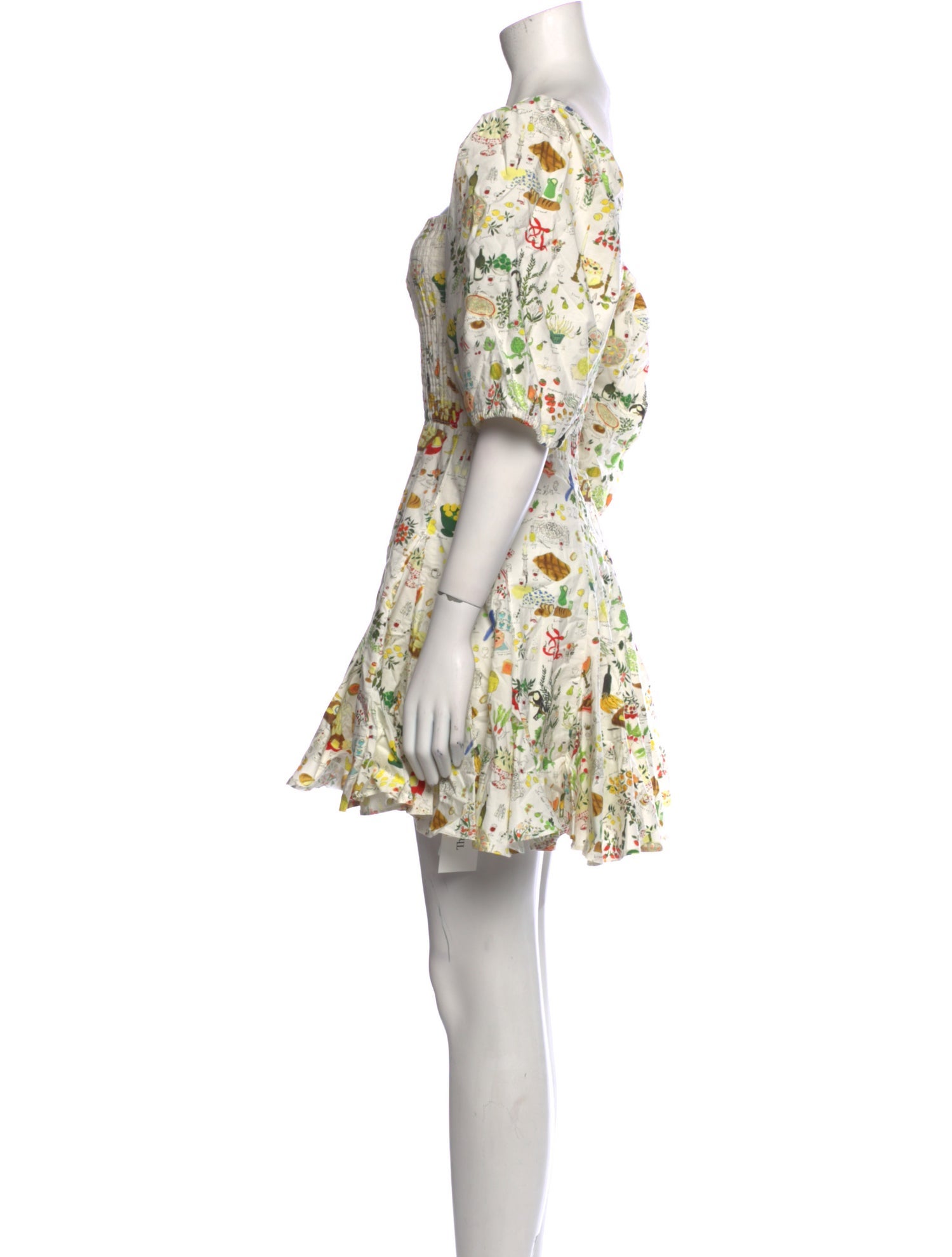 RHODE Floral Print Mini Dress