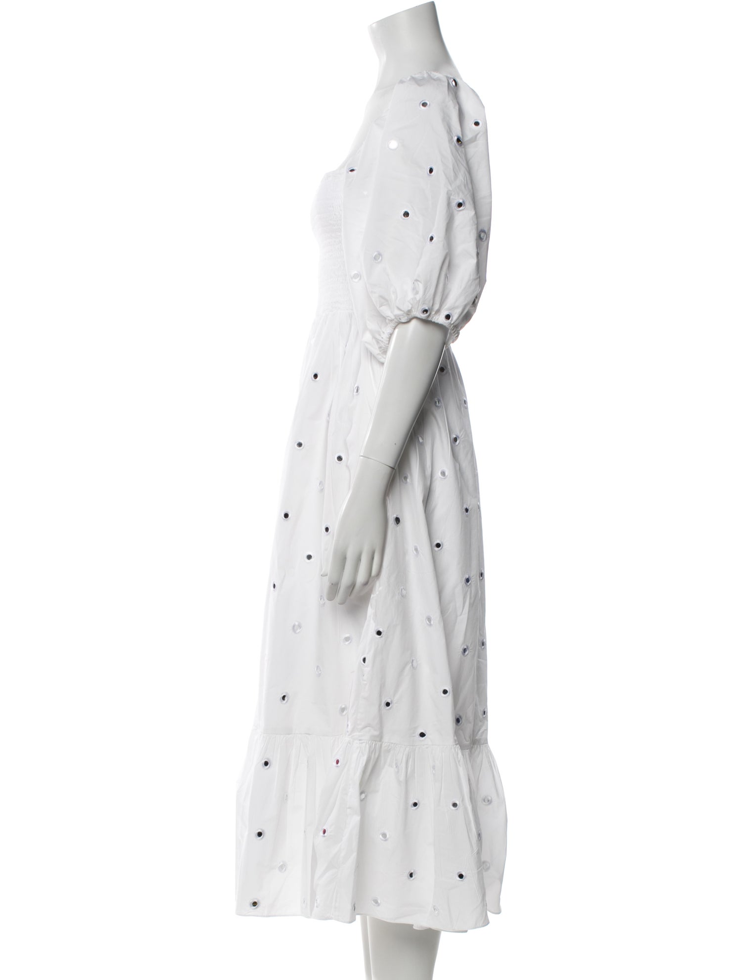 RHODE Printed Midi Length Dress