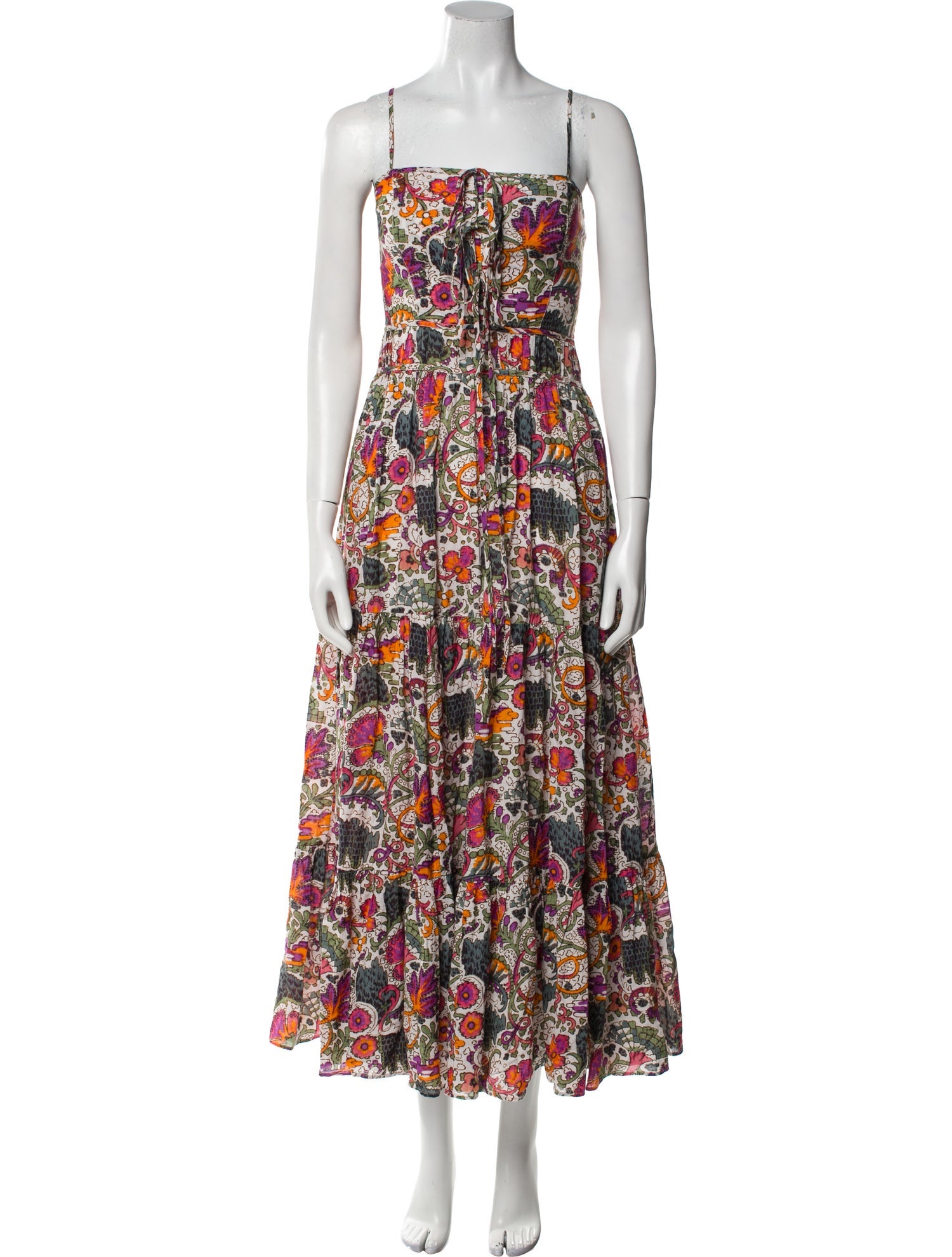 RHODE Floral Print Long Dress